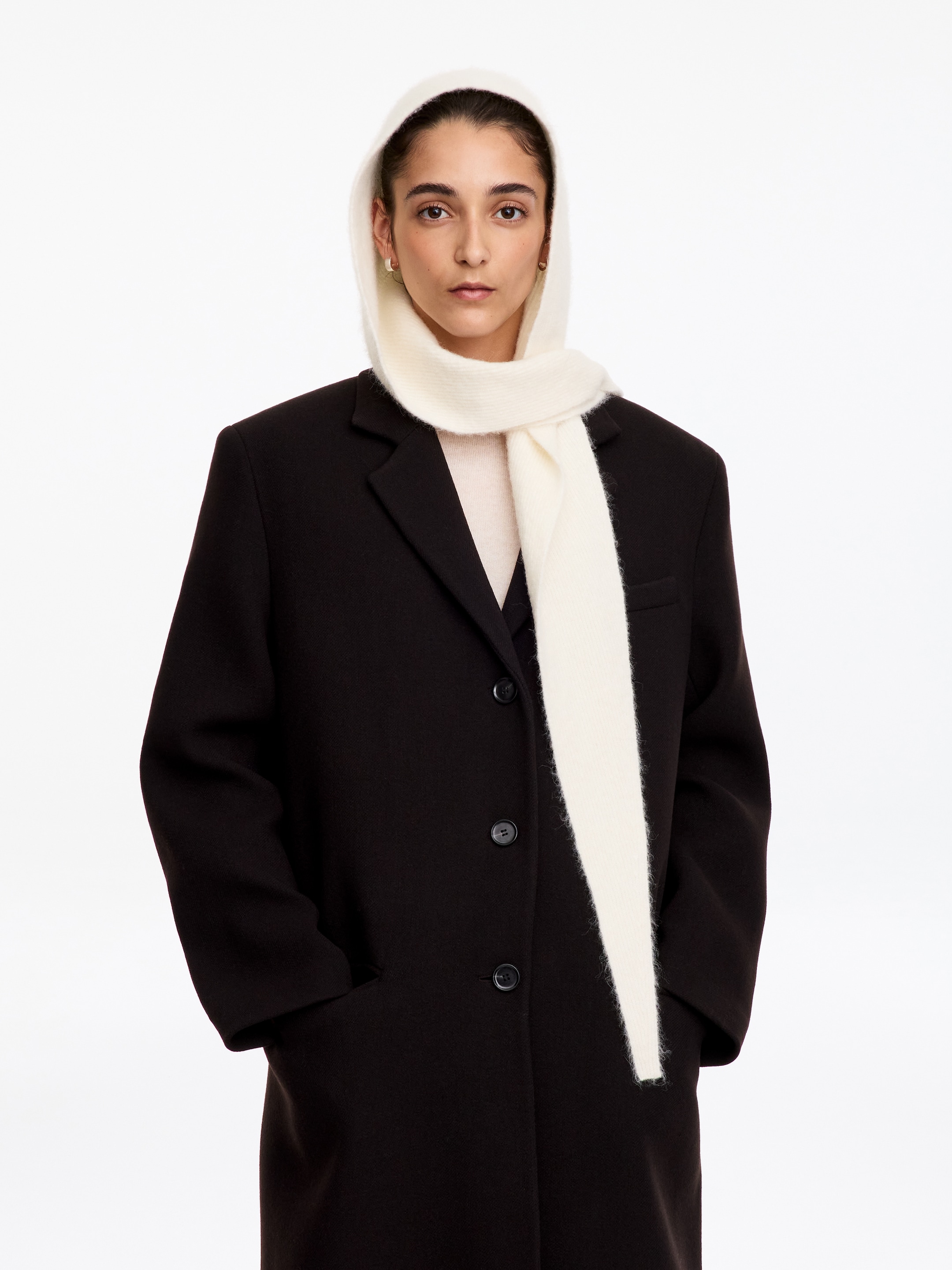 Alpaca-Blend Hood - Off-white - women - StillMedia/Lookbook - 3