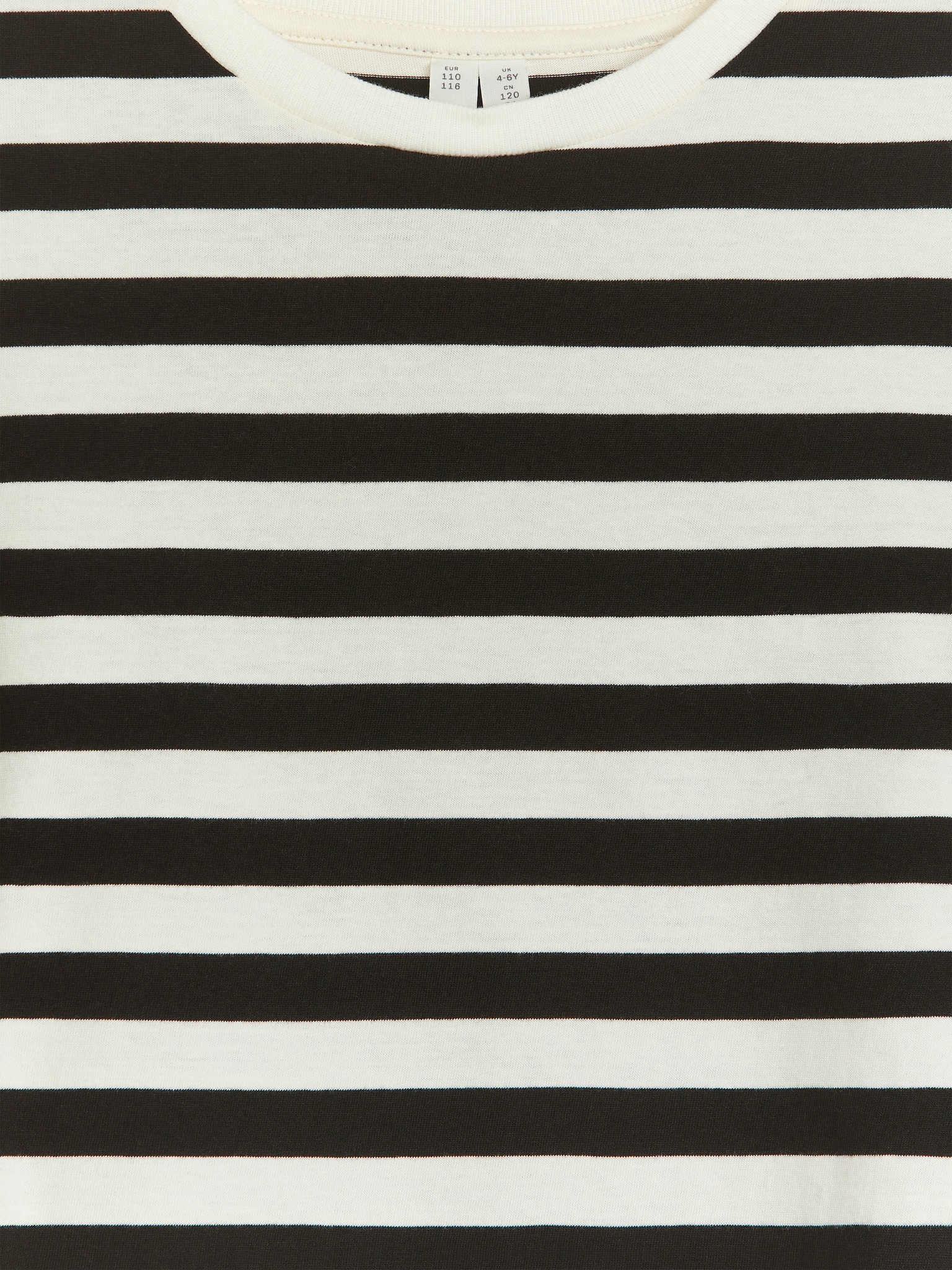T-shirt à manches longues surdimensionné - Noir/Blanc - 2