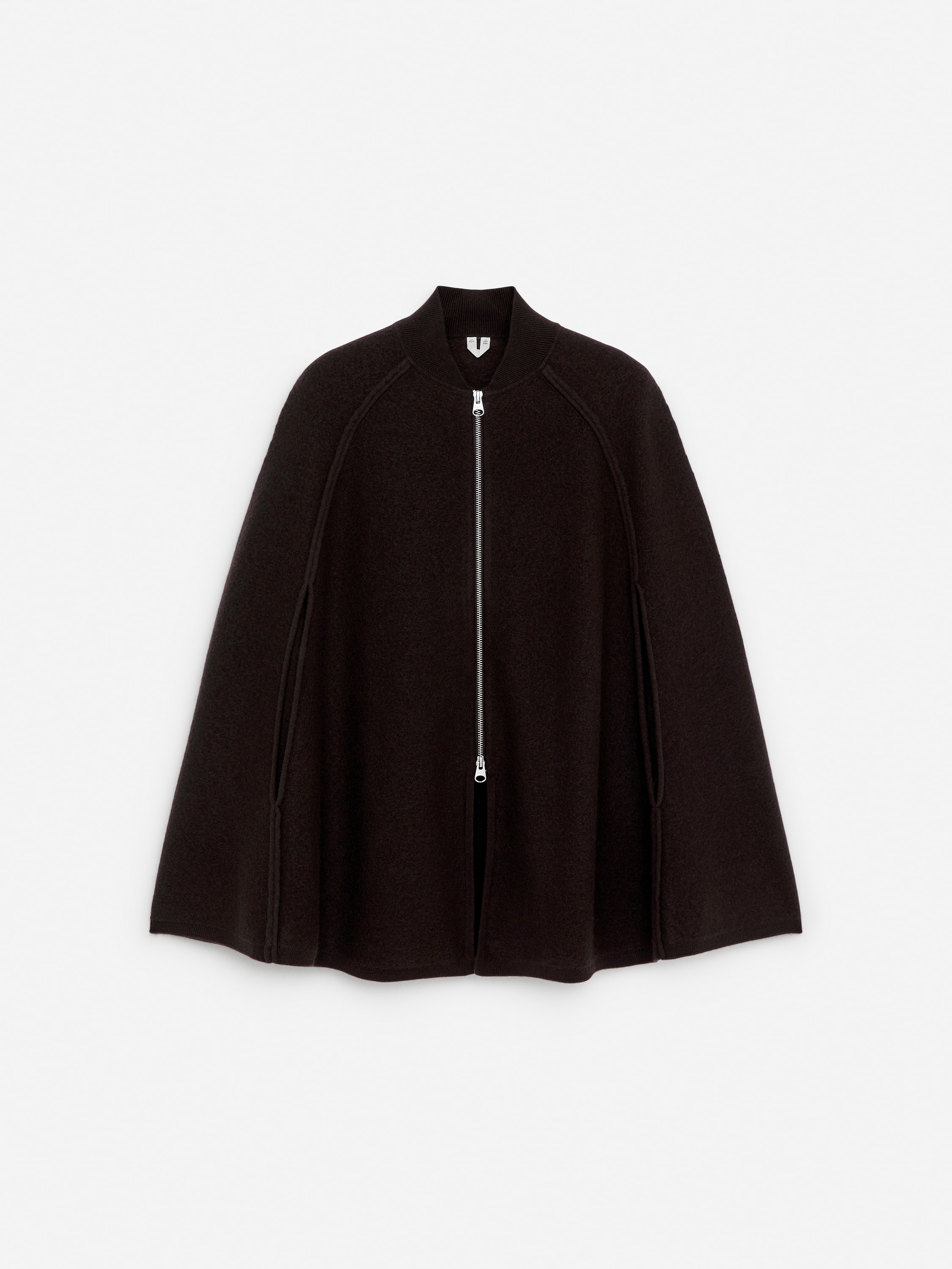 Mantella in lana cotta - Marrone scuro