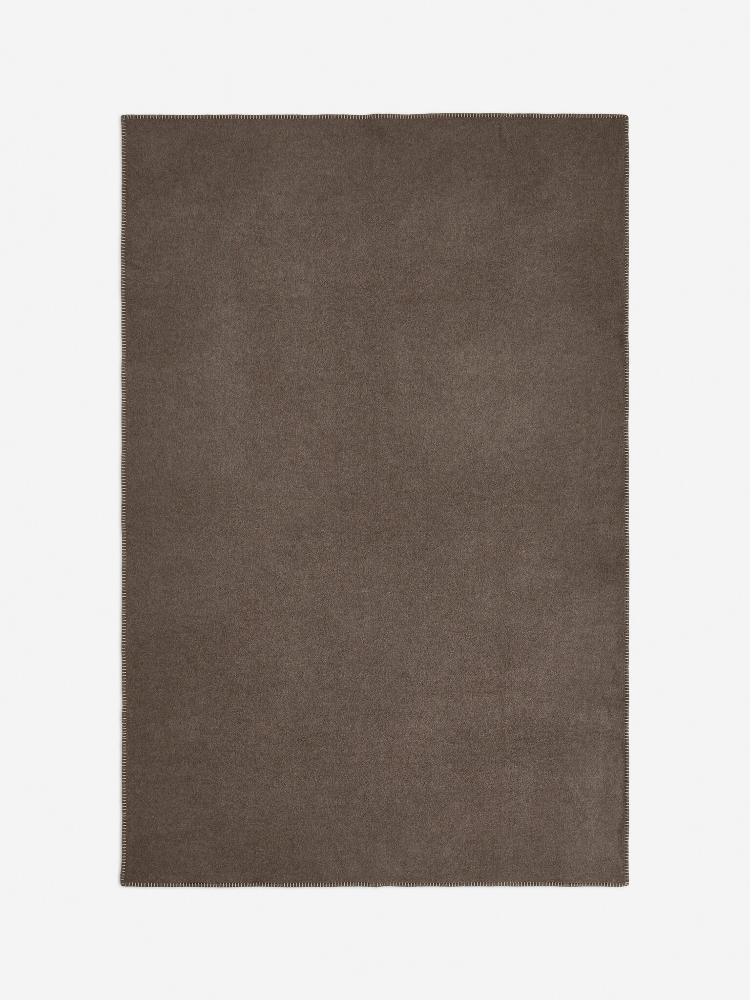 Nativa wollen deken - Donkertaupe