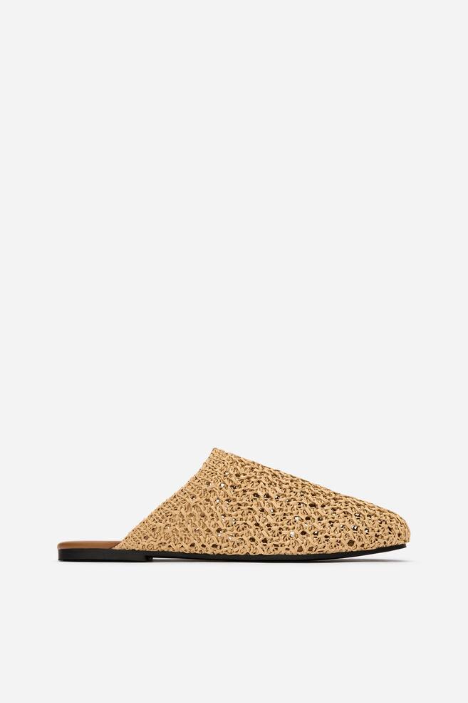 Sandales au crochet - Beige/Marron - 1
