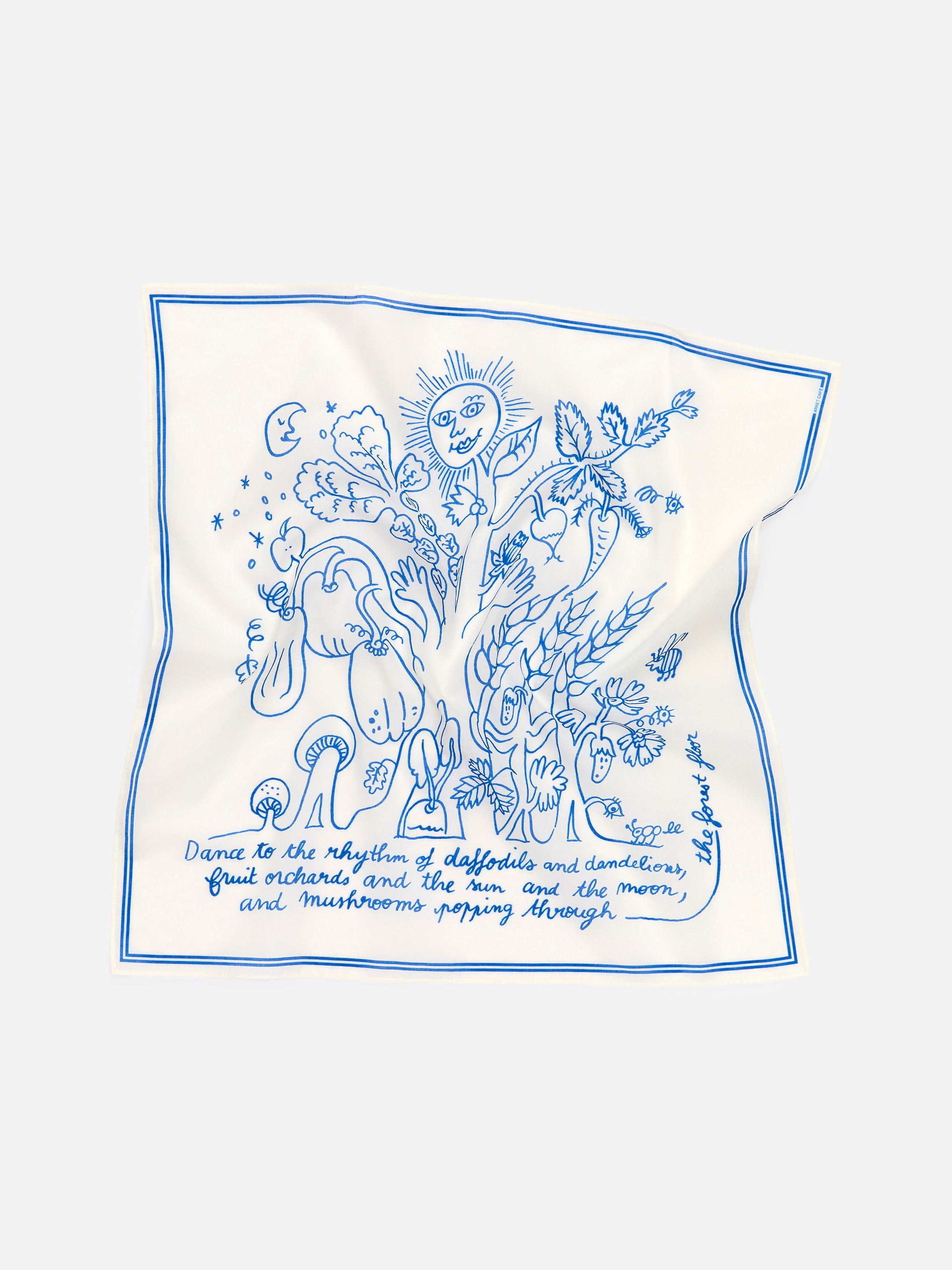 ARKET CAFÉ Bandana mit Print - Weiß/Blau - Café - StillMedia/DescriptiveStillLife - 2
