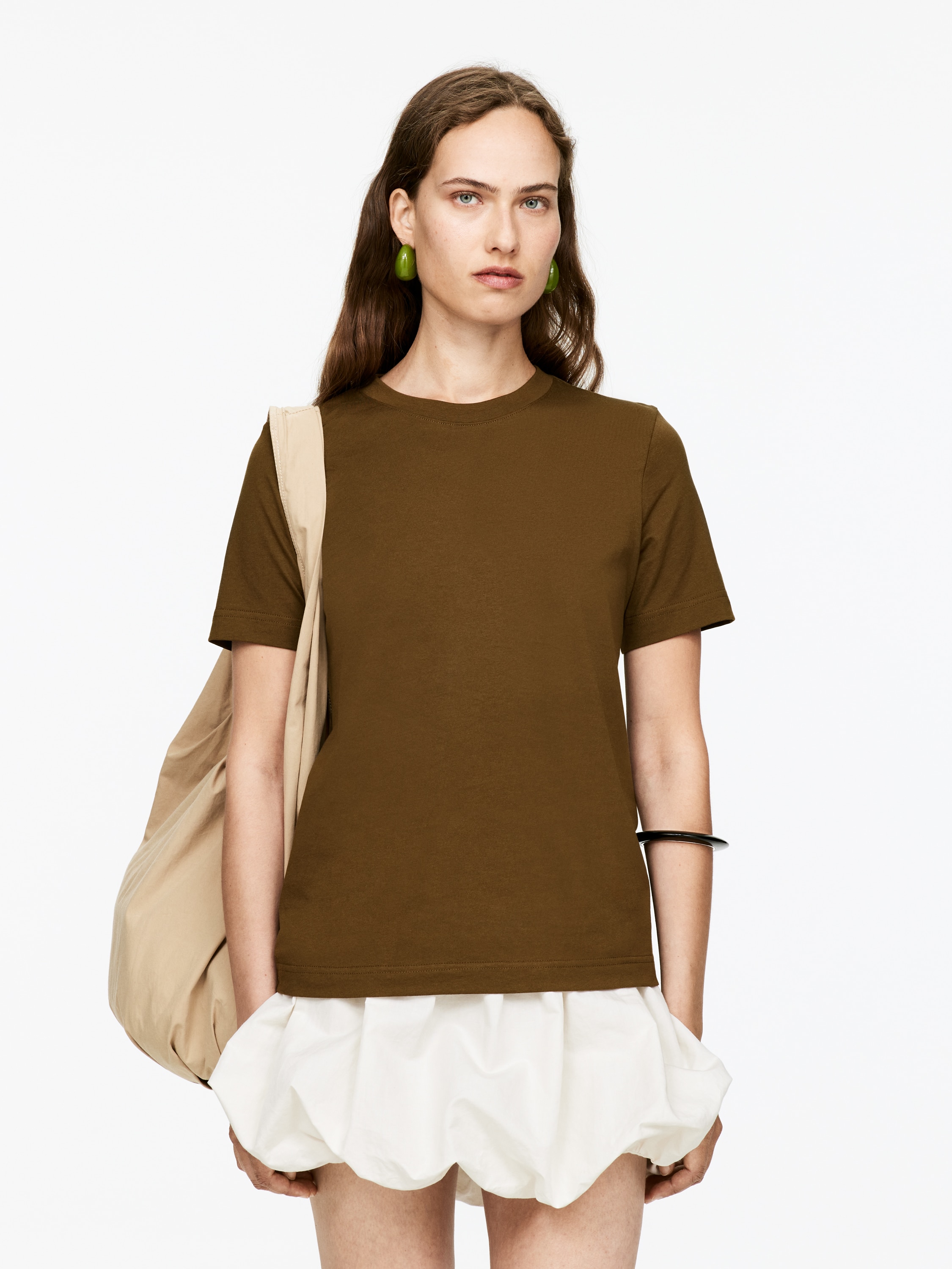 T-shirt iconica LILY - Marrone/Bianco/Bianco/Blu scuro/Rosso/Bianco/Nero/Grigio mélange/Rosa/Bordeaux/Verde/Bordeaux/Marrone/Bianco sporco/Beige chiaro/Blu scuro/Blu/Righe/Lilla/Bordeaux