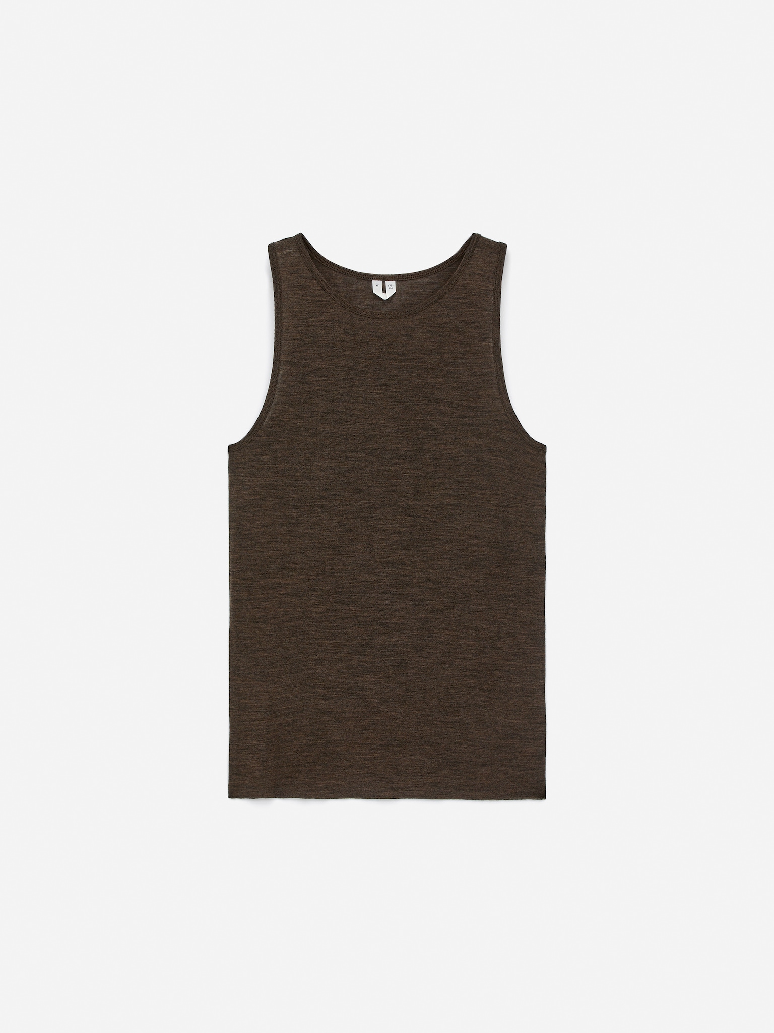Tanktop aus Wolle - Braun/Schwarz - 2