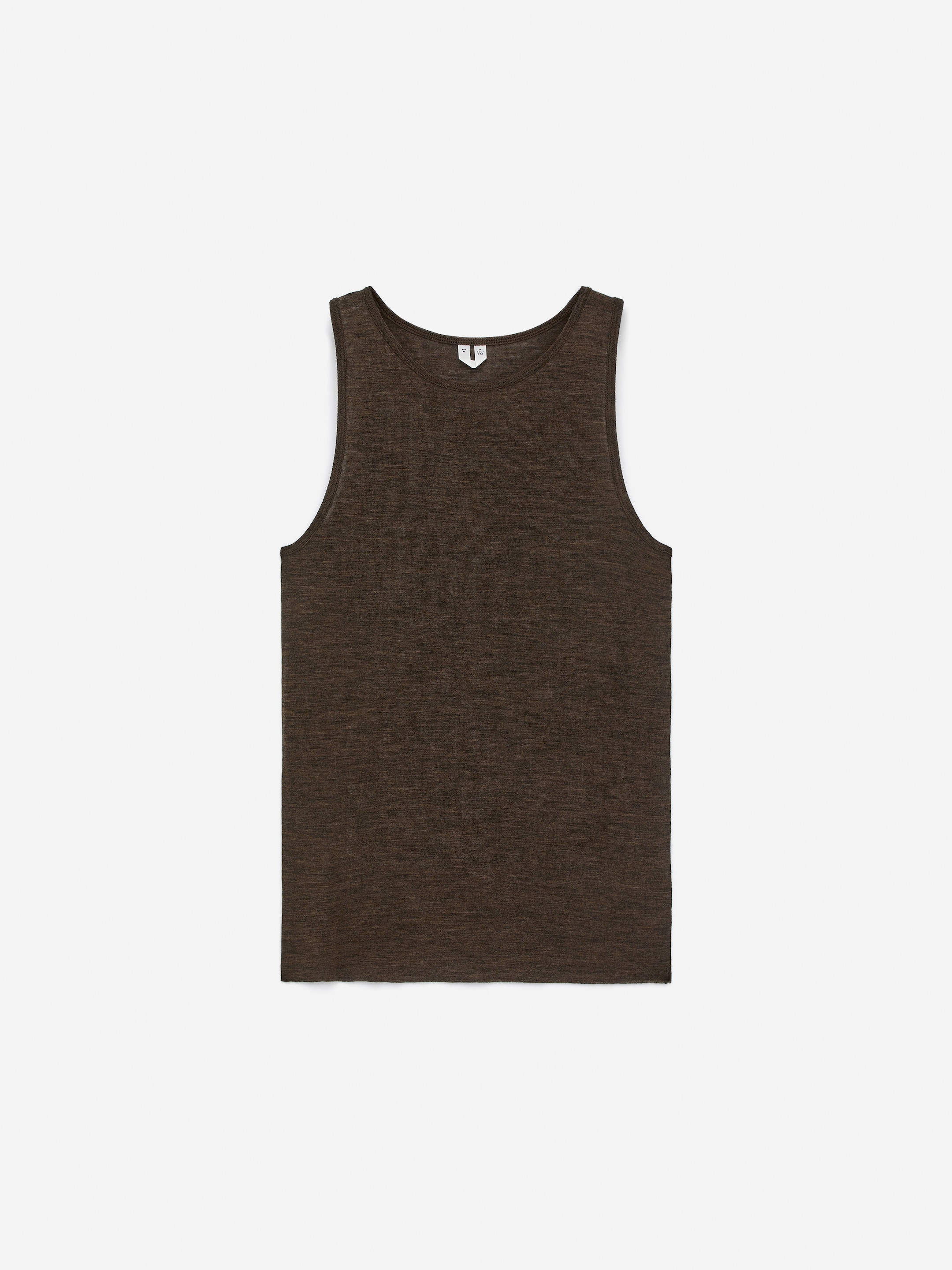 Wool Tank Top-#3C3533-16052