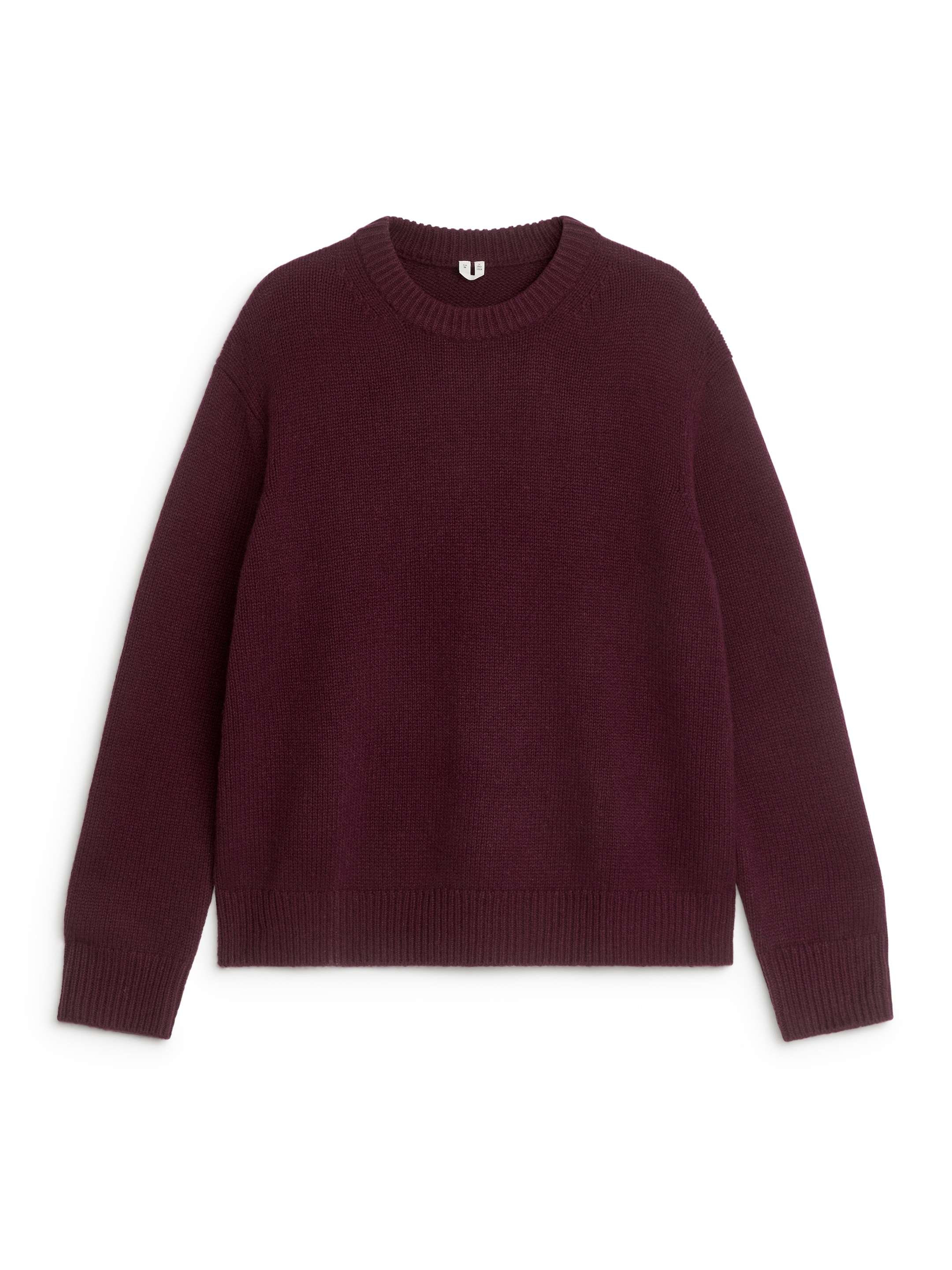 Vezi imaginea mai mare: Pulover din amestec de lână tricotată gros - Dark Red - BĂRBAŢI | H&M RO 1