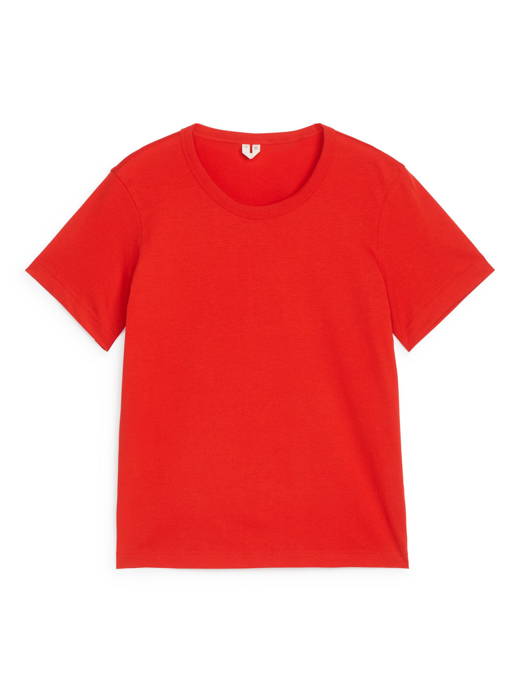 T-shirt in cotone-Rosso-12834