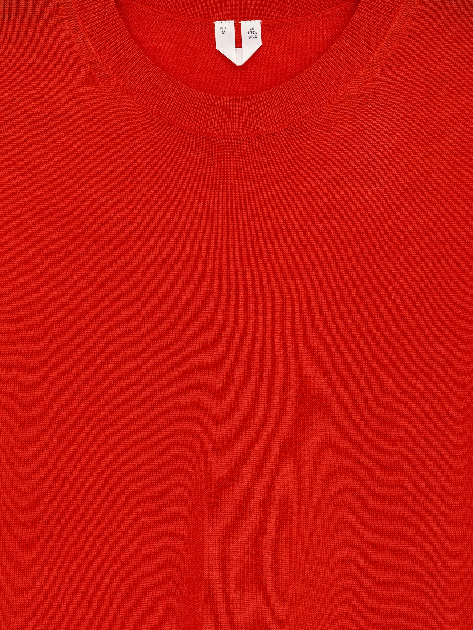 T-shirt en maille de laine mérinos - Rouge/Beige clair/Bleu foncé - 5