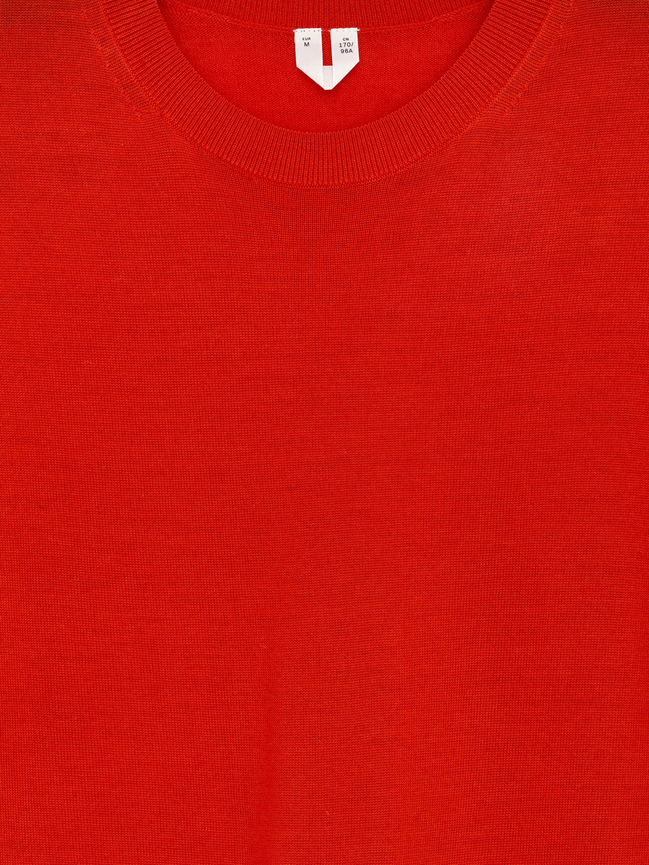 Gestricktes T-Shirt aus Merinowolle - Rot - Regular Fit - Damen - StillMedia/DescriptiveDetail - 2