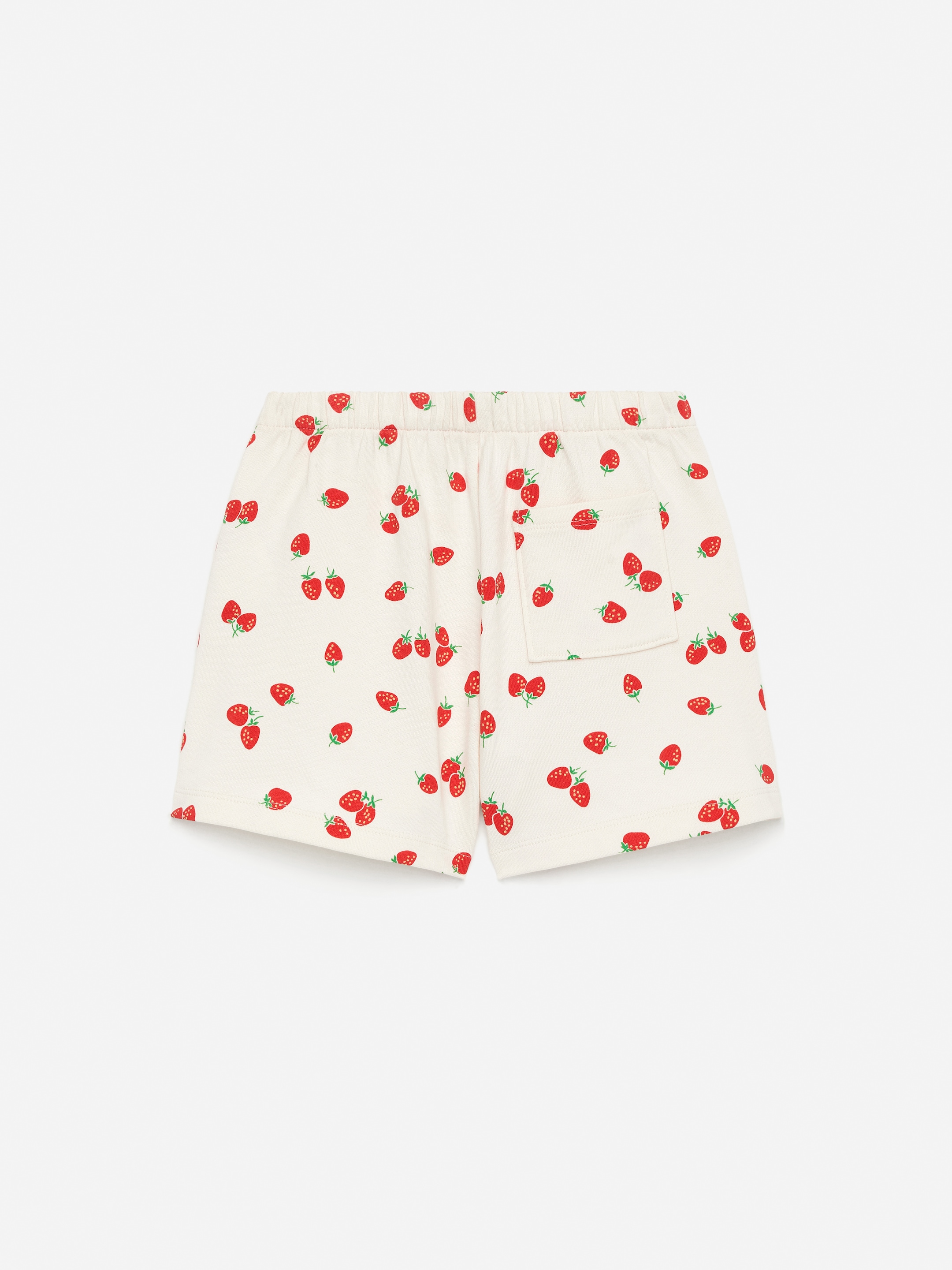 Short en tissu éponge - Écru/Fraises - Relaxed fit - Enfant - StillMedia/DescriptiveStillLife - 1