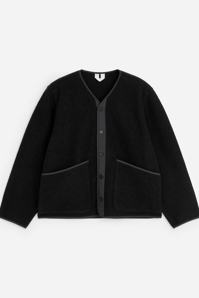 Wool Liner Jacket - Black - 1
