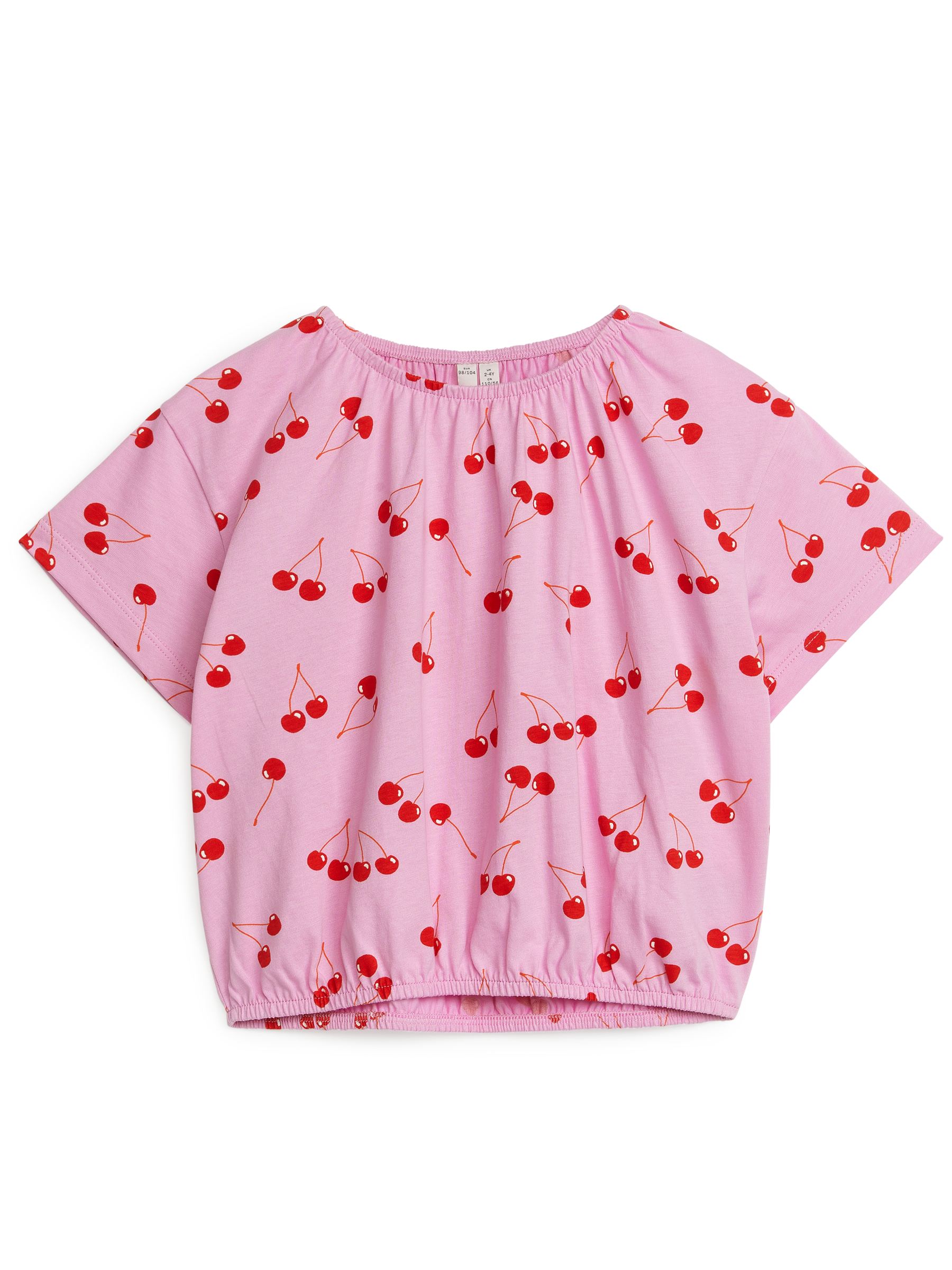 Top de punto fruncido voluminoso - Rosa/rojo - Corte holgado - Children - StillMedia/DescriptiveStillLife - 2
