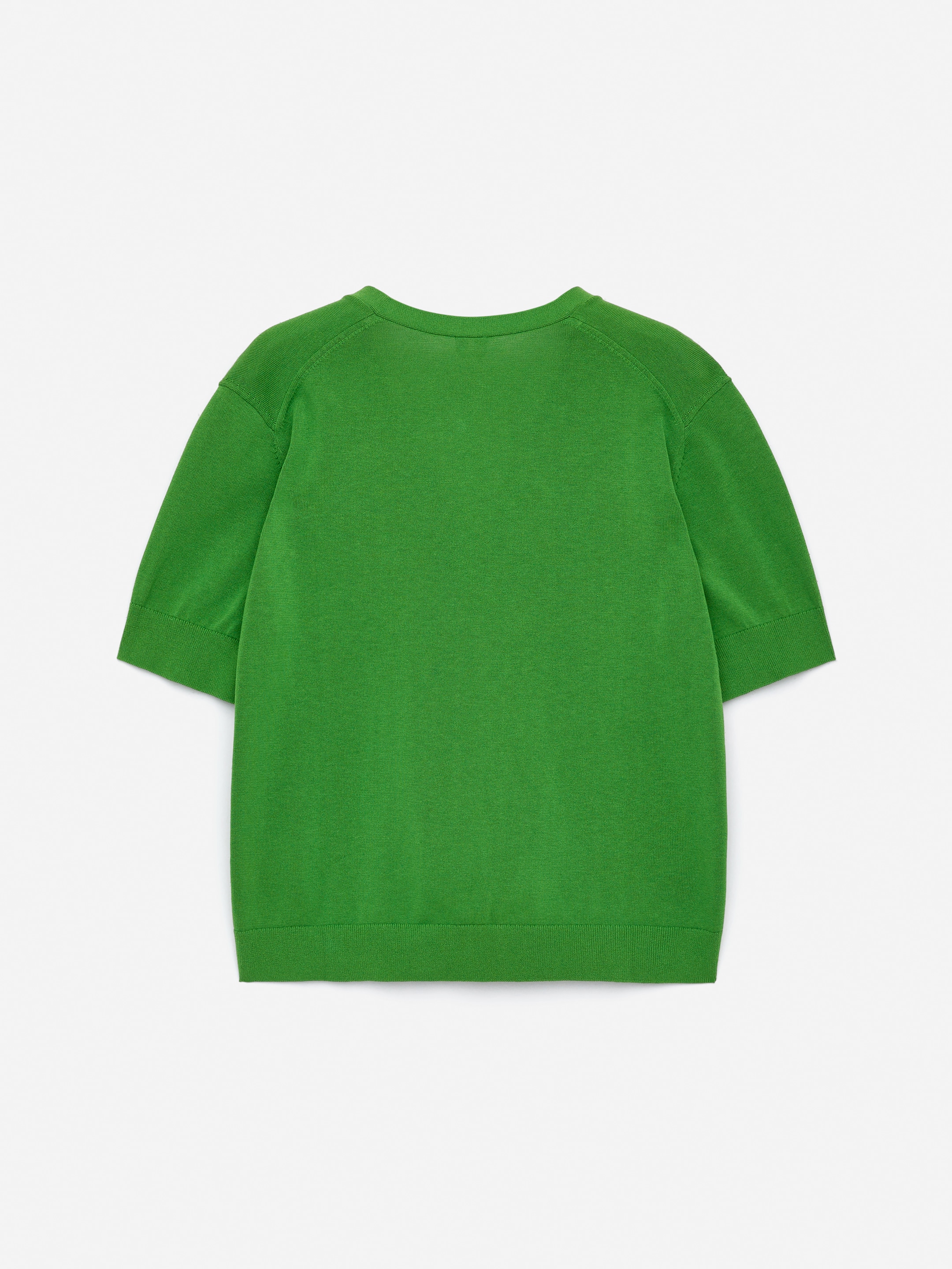 Short-Sleeve Cardigan - Green - Regular fit - Women - StillMedia/DescriptiveStillLife - 3