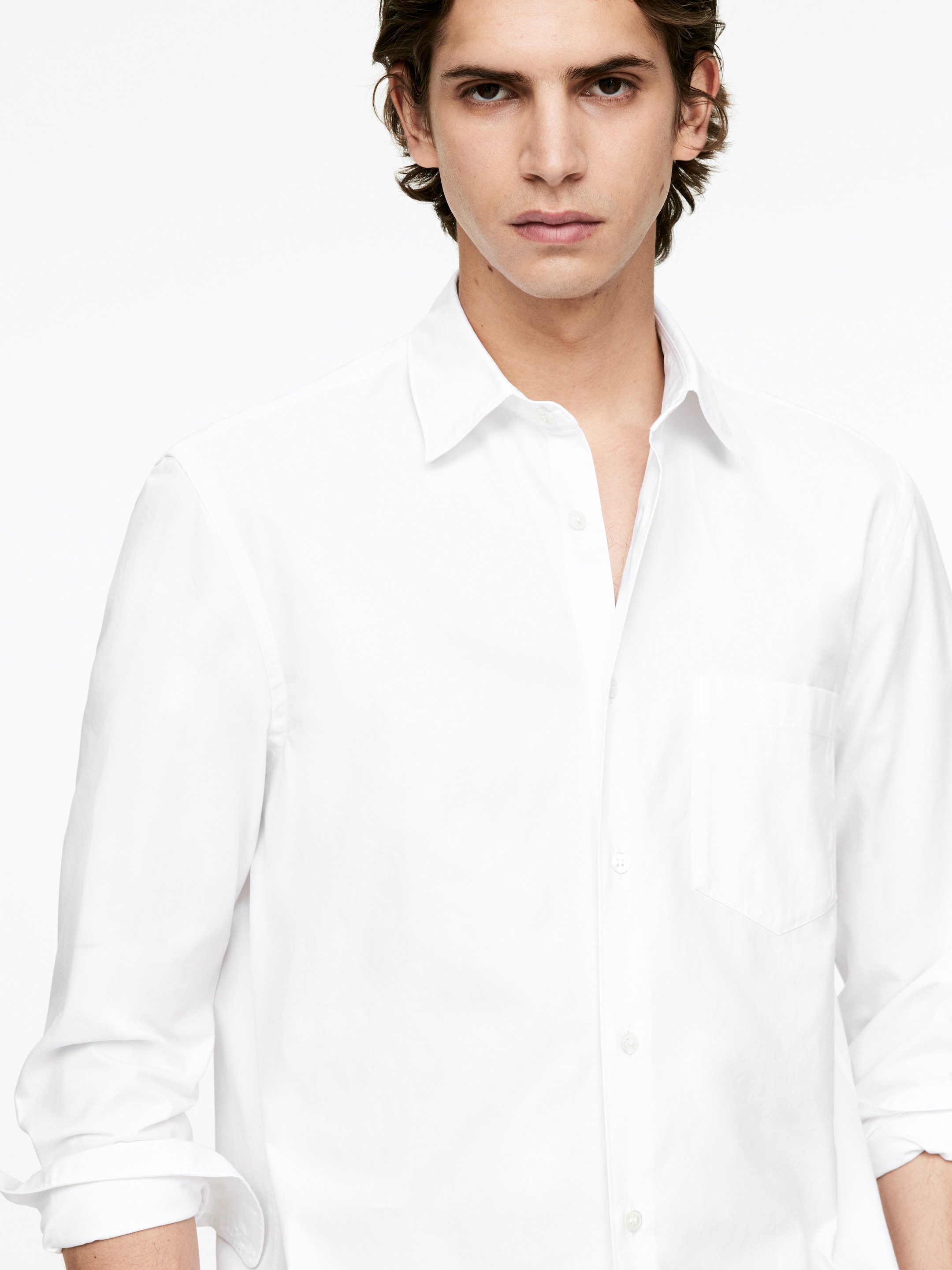 Visa större bild: Skjorta - Vit - HERR | H&M SE 4