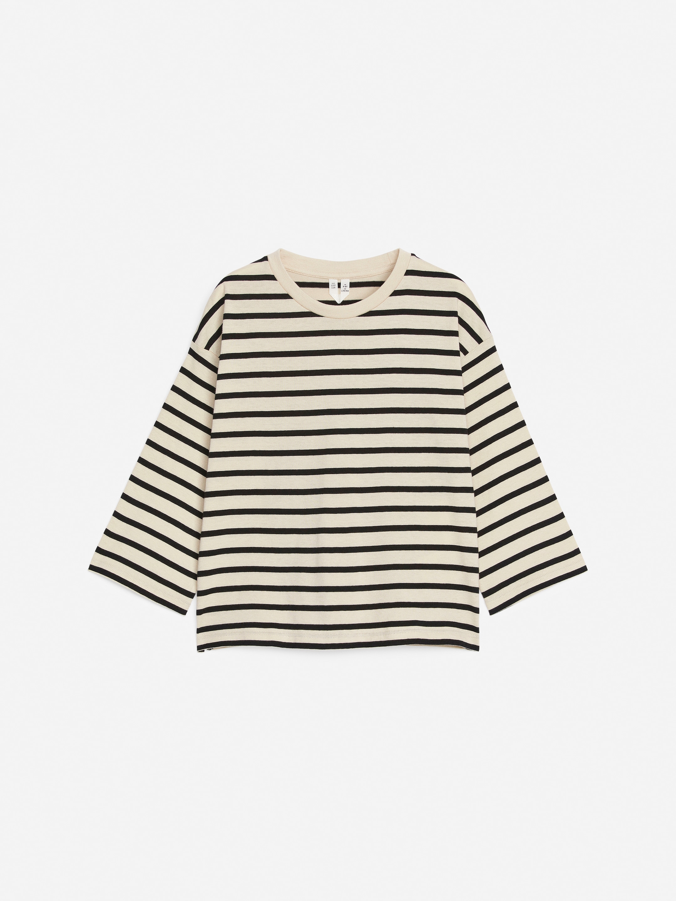 View larger image: Long-Sleeved T-Shirt - Black/Off White - Kids | H&M GB 1