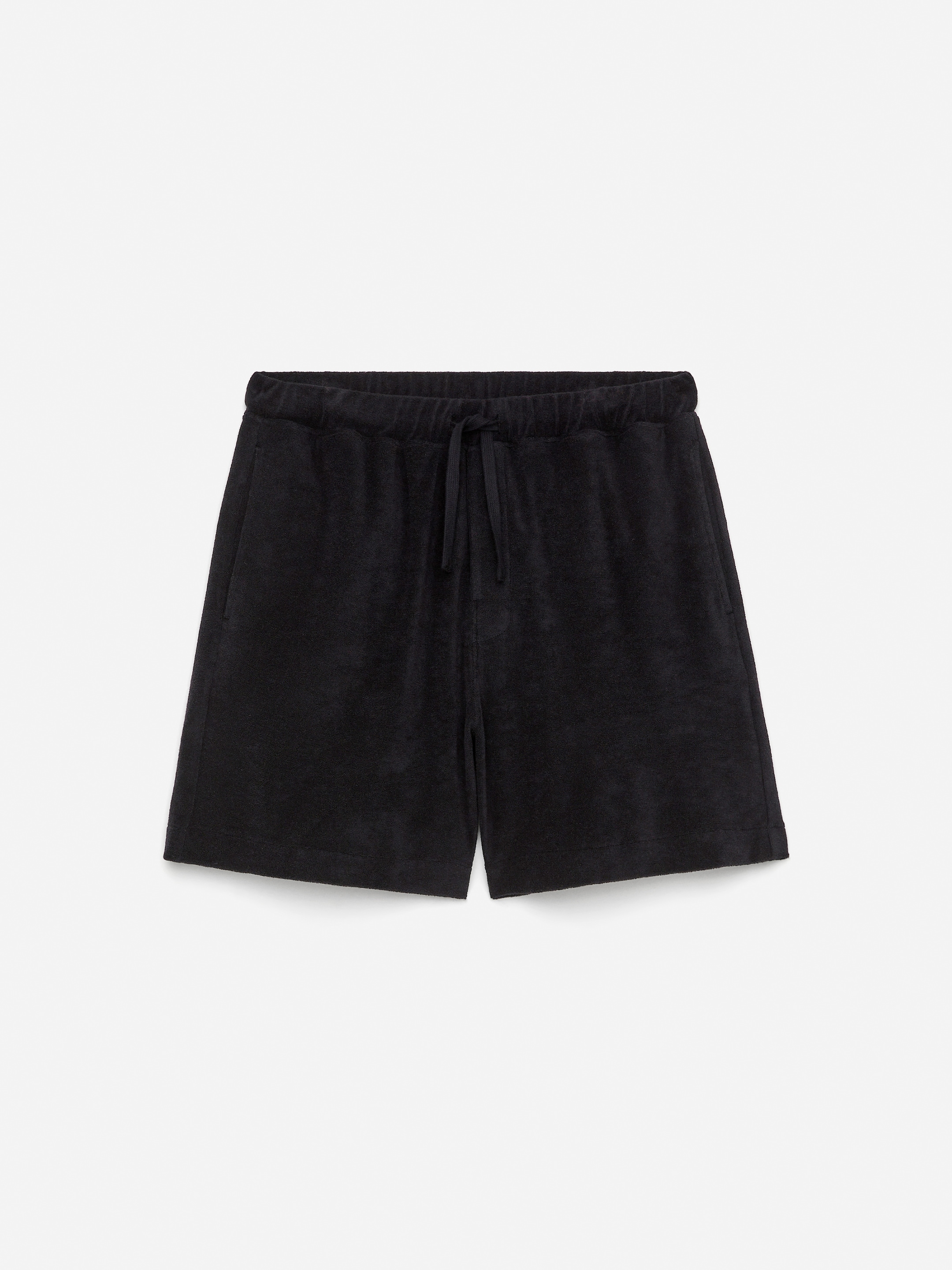 Cotton Towelling Shorts - Black - Regular fit - Men - StillMedia/DescriptiveStillLife - 2