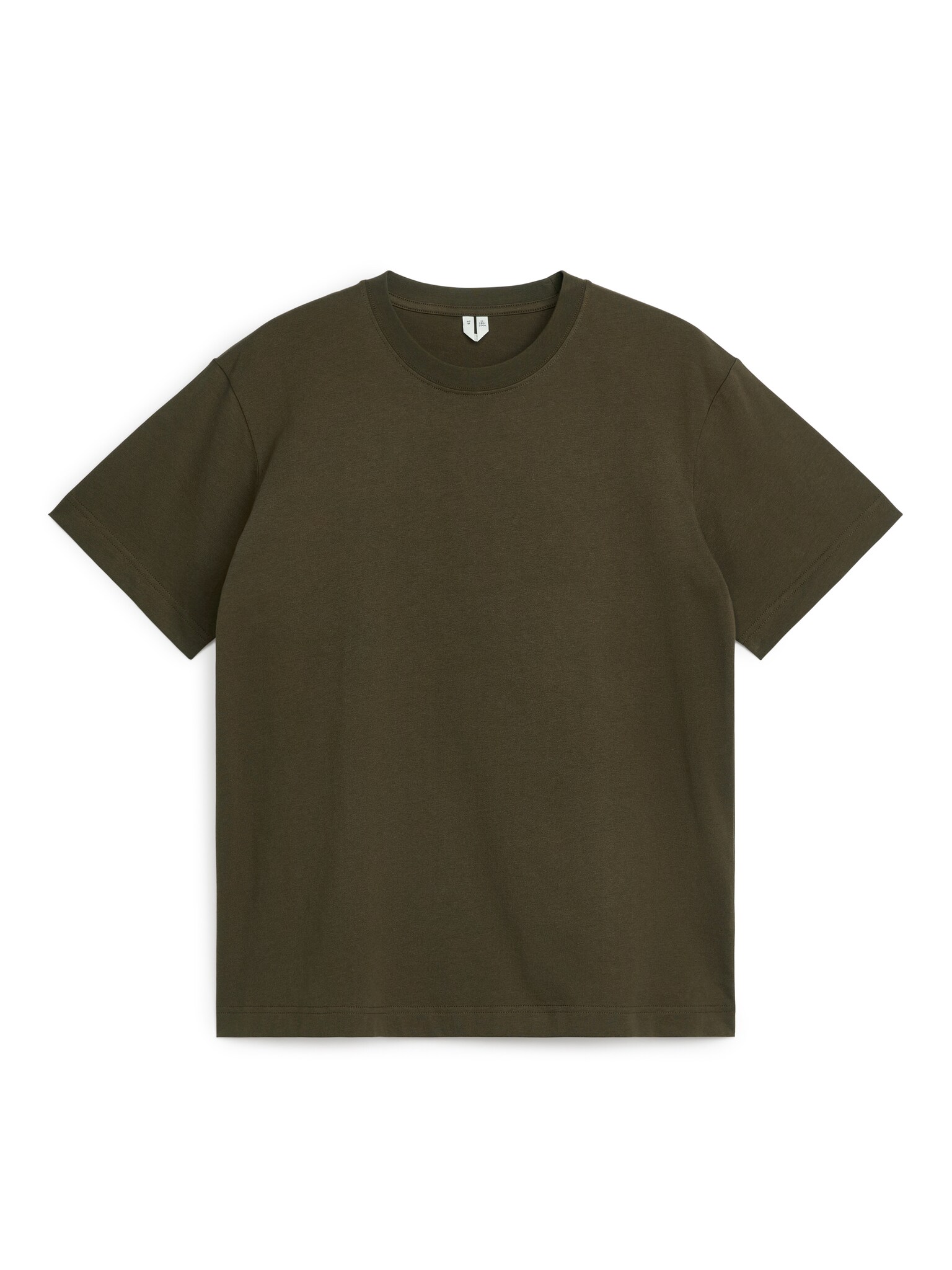 Camiseta relaxed fit de 220 GSM - Verde oscuro/Marrón oscuro/Gris claro jaspeado/Blanco roto/Blanco/Negro/Azul oscuro/Verde caqui
