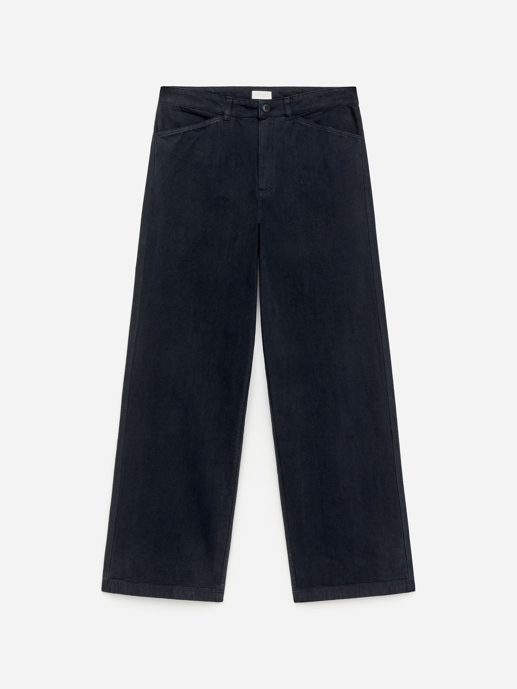 Relaxed Canvas Trousers - Dark Blue - Relaxed fit - Men - StillMedia/DescriptiveStillLife - 5