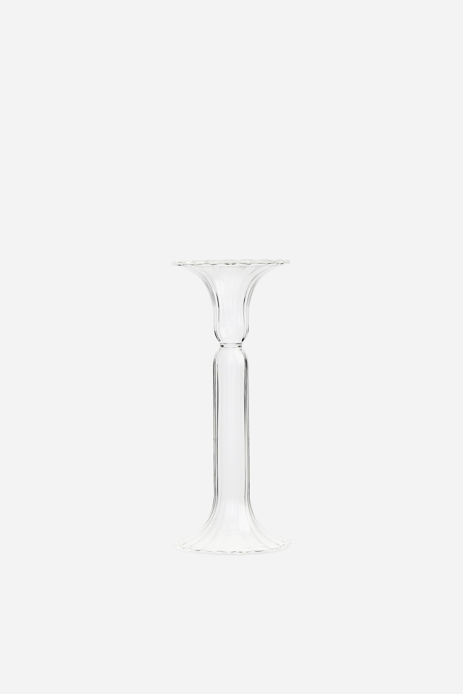 Portavelas de cristal de 20 cm - 1