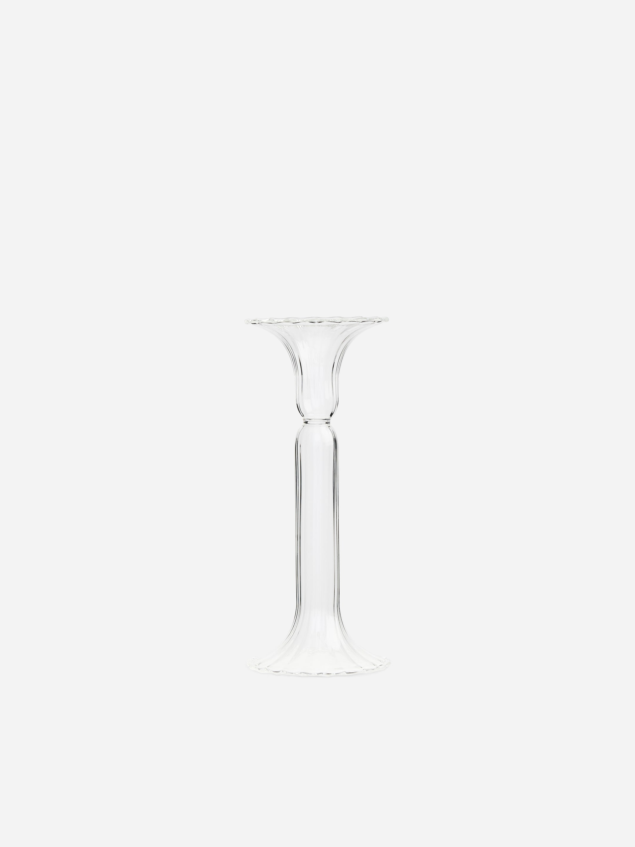 Candeliere in vetro da 20 cm-Transparent-21301