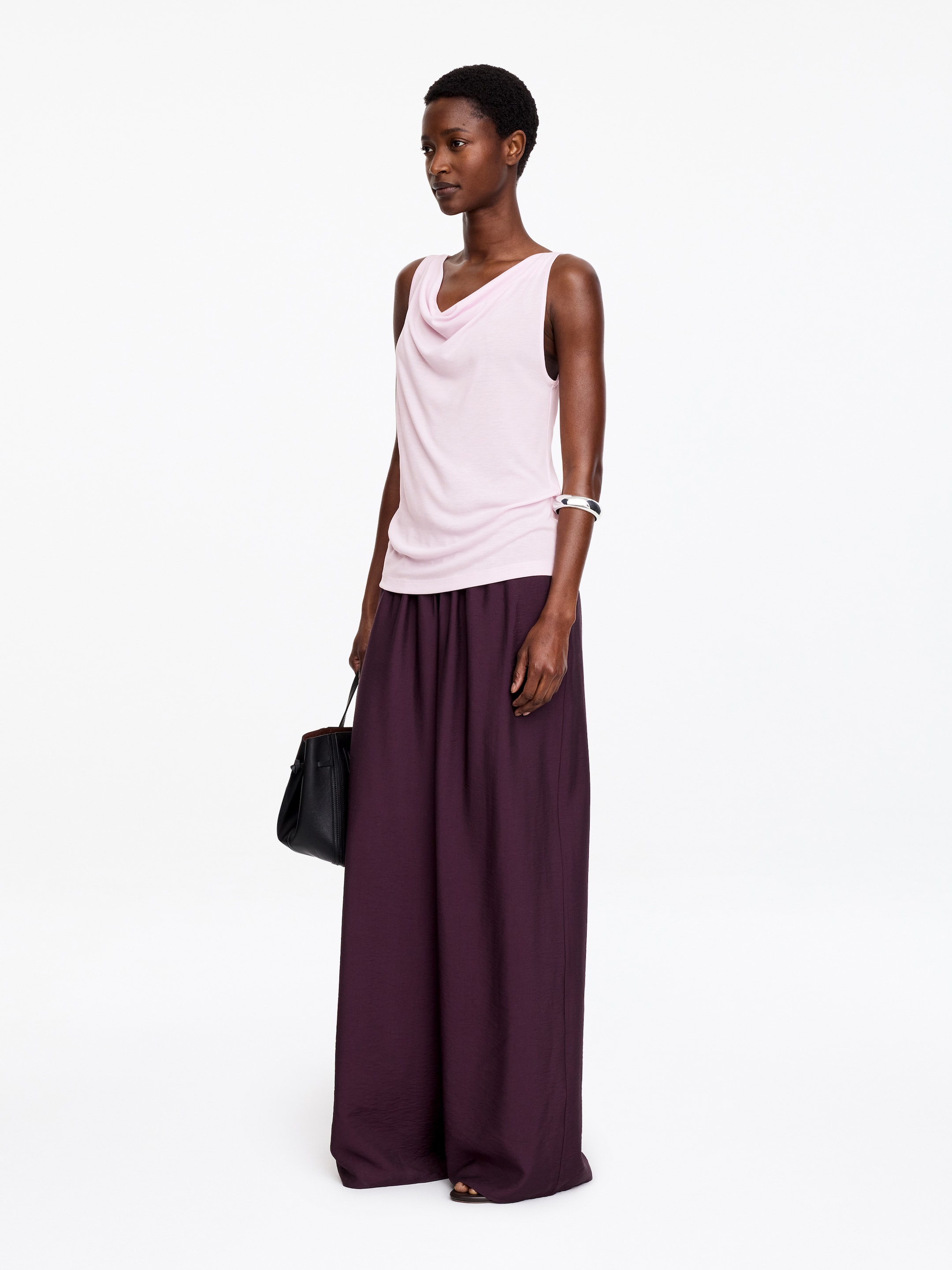 Canotta con drappeggio - Rosa - Regular fit - Women - StillMedia/Lookbook - 3