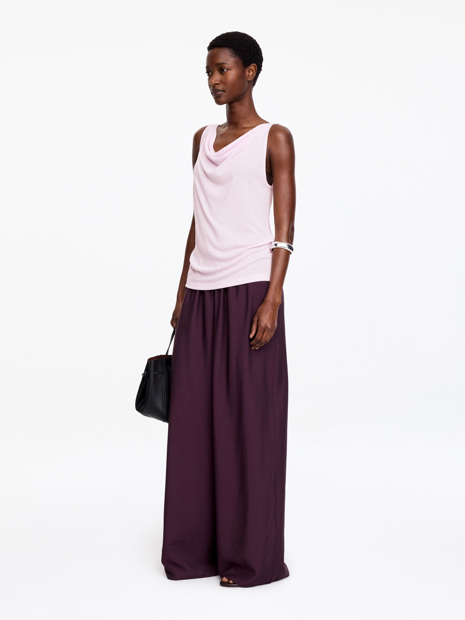 Draped Tank Top - Pink - Regular fit - Women - StillMedia/Lookbook - 3