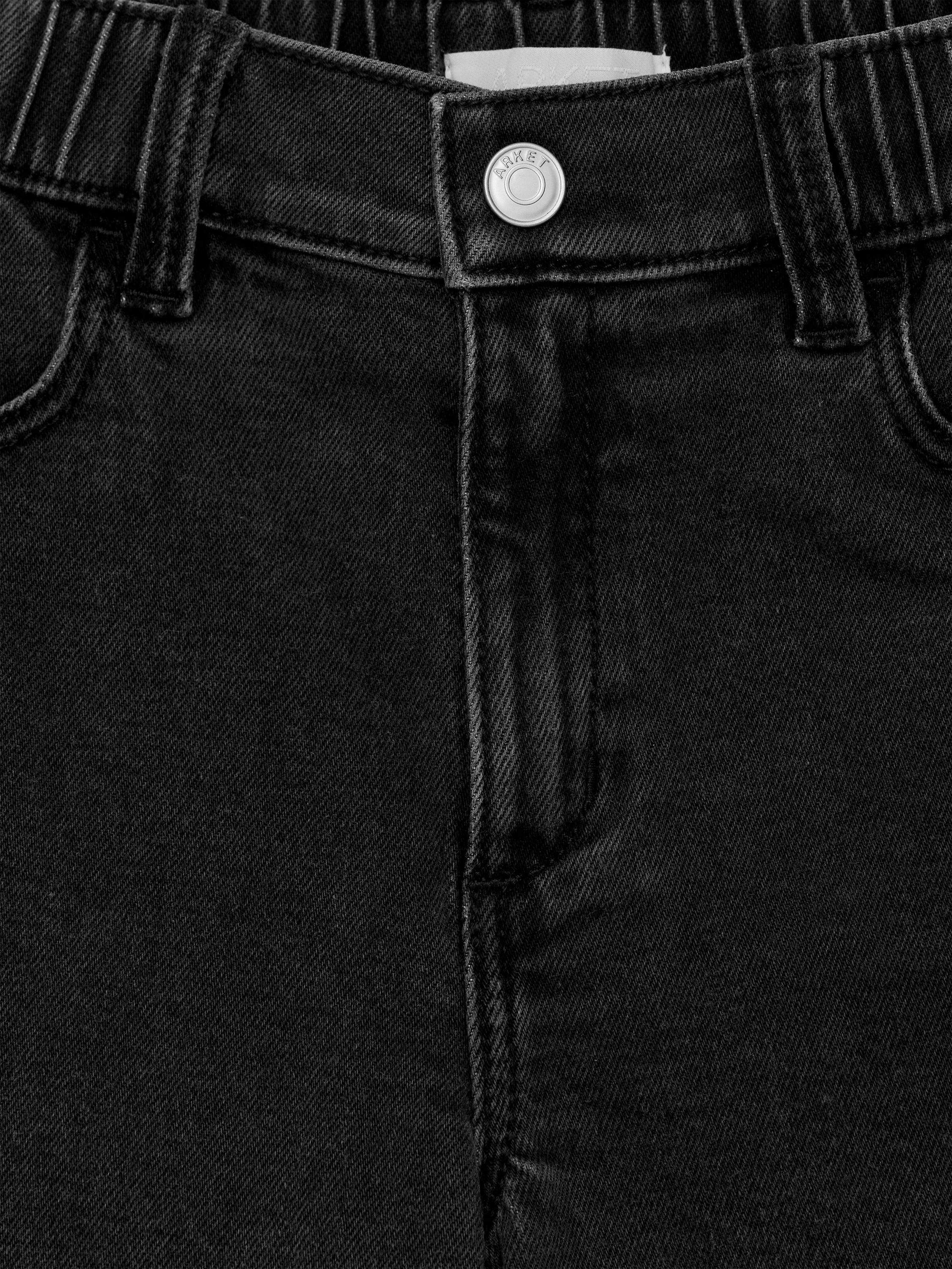 Wide Denim Trousers - Black - Loose fit - Children - StillMedia/DescriptiveStillLife - 5