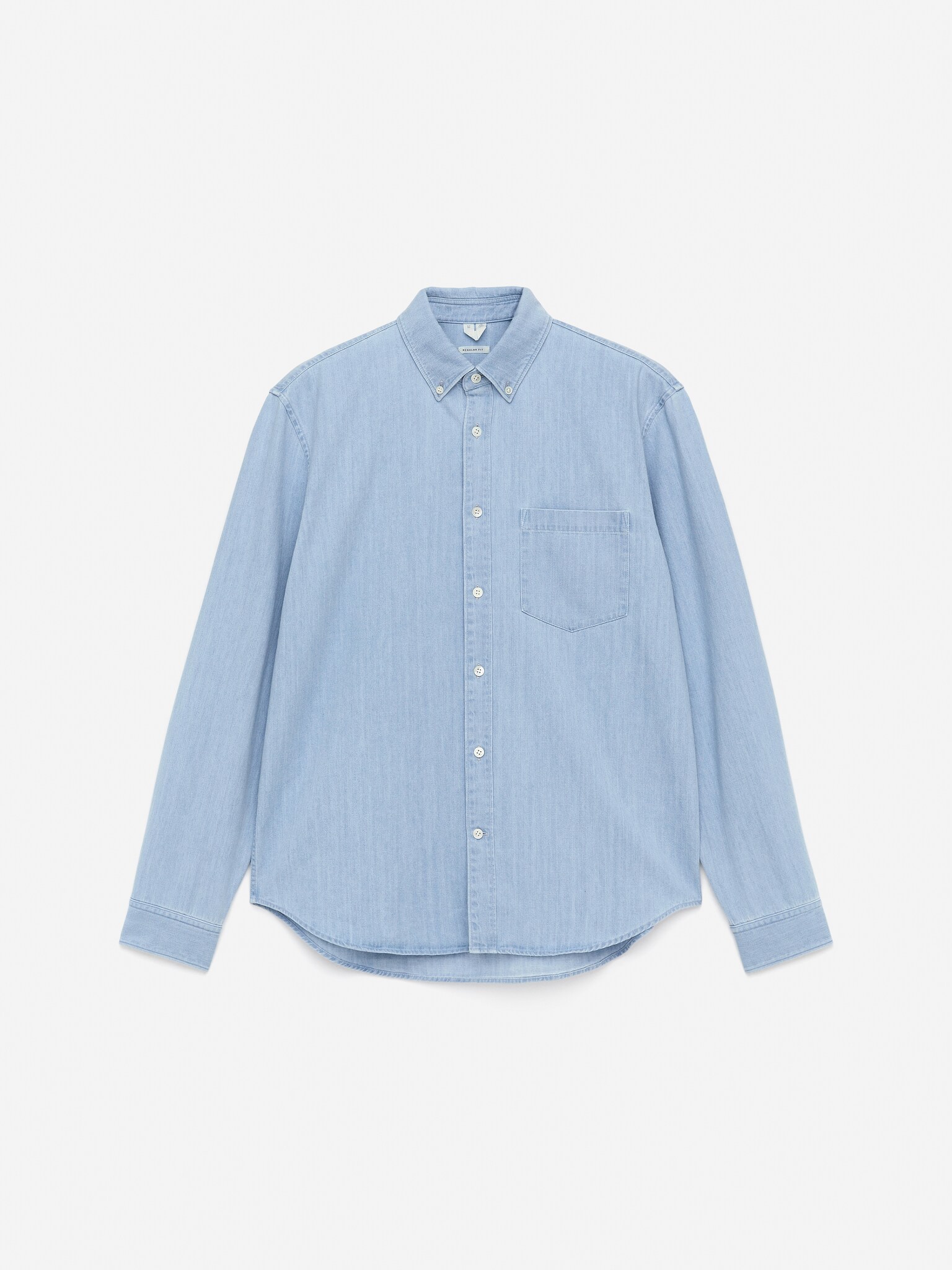 Camisa de denim - Azul claro/Azul oscuro/Negro/Azul lavado