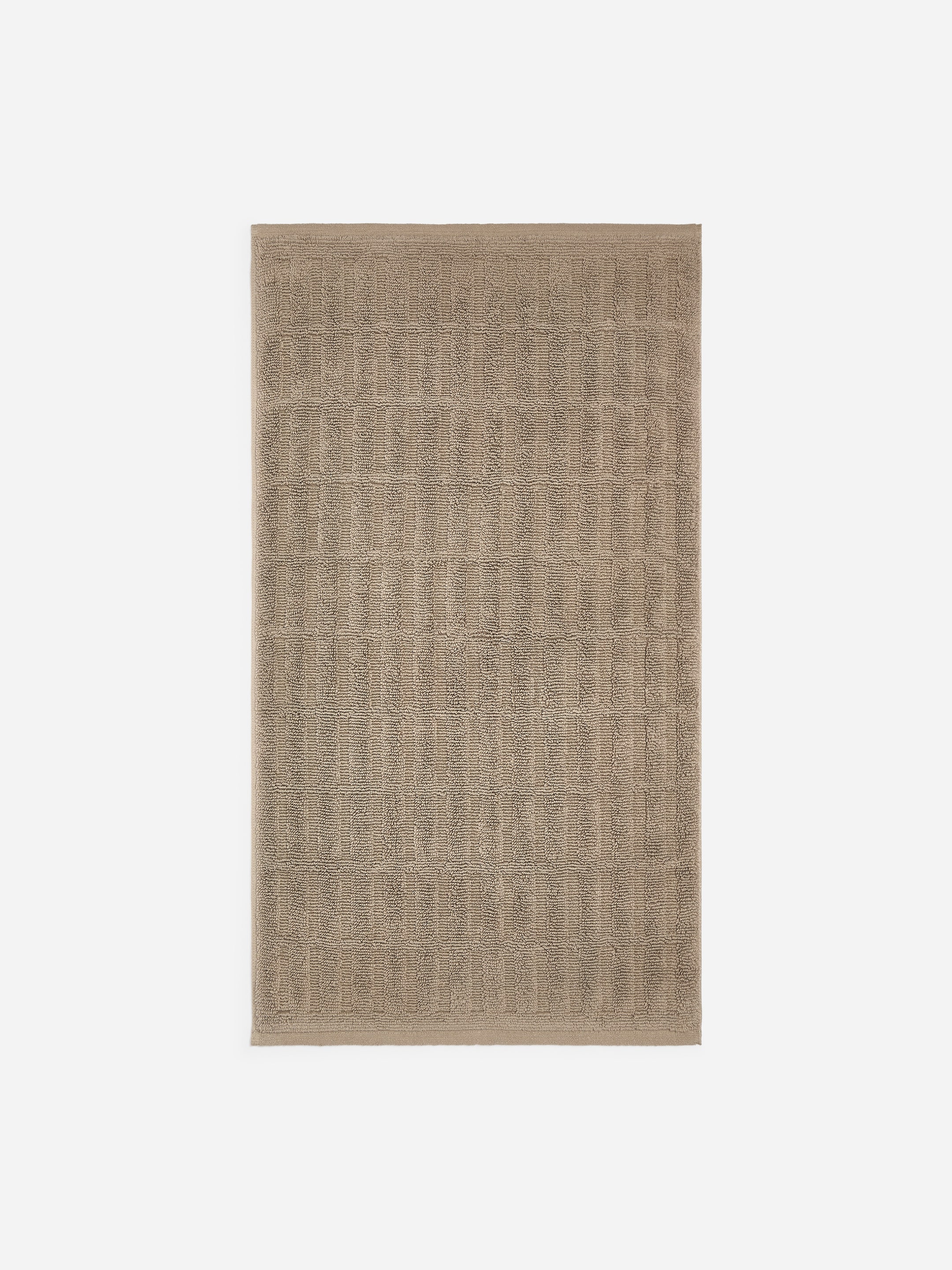 Grand tapis de bain en coton-Beige-20973