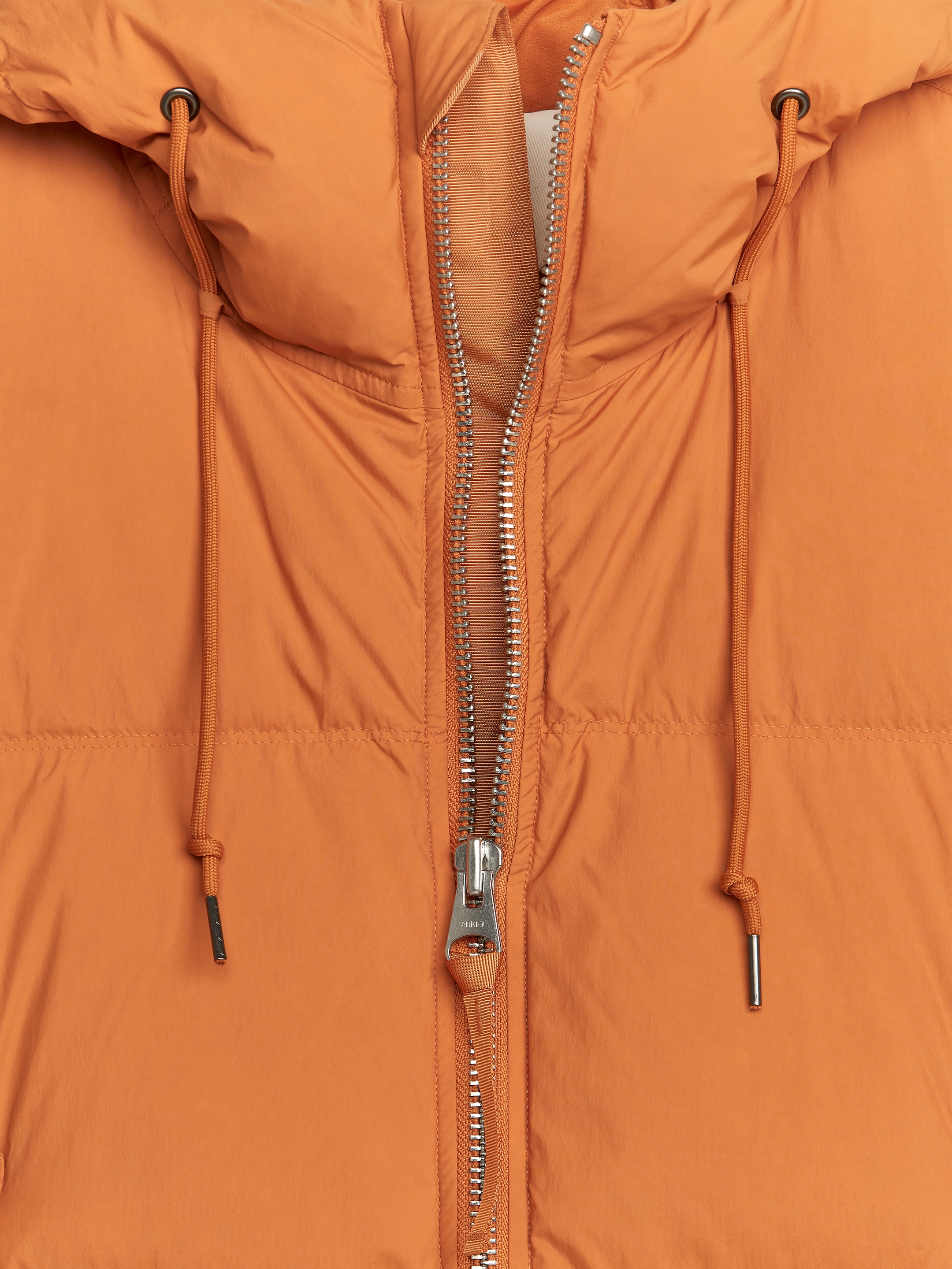 Upcycled Down Puffer Jacket - Orange - Regular fit - Men - StillMedia/DescriptiveDetail - 1