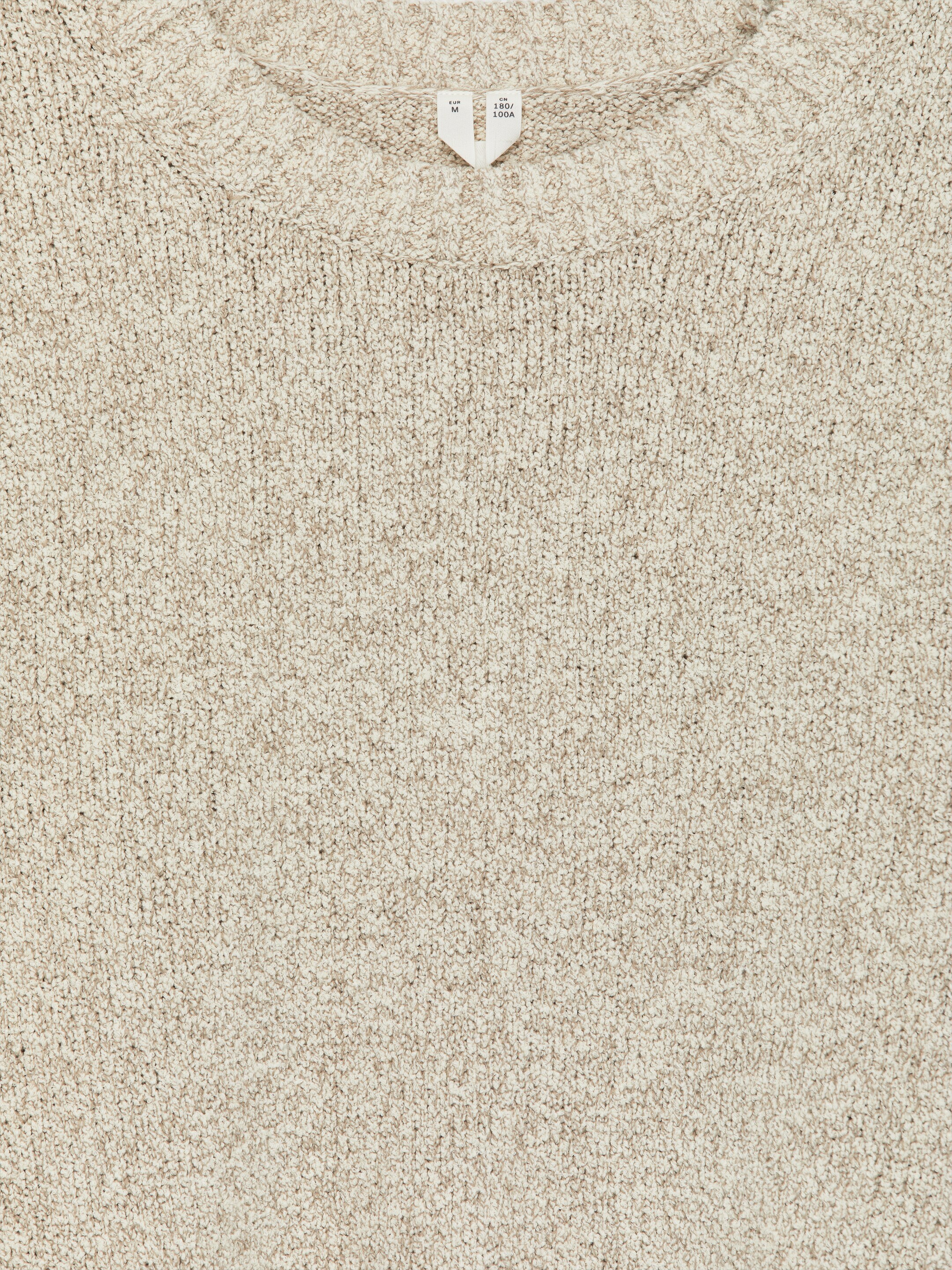 Strukturierter Pullover aus Baumwollmischung - Beige - Regular Fit - Men - StillMedia/DescriptiveDetail - 1