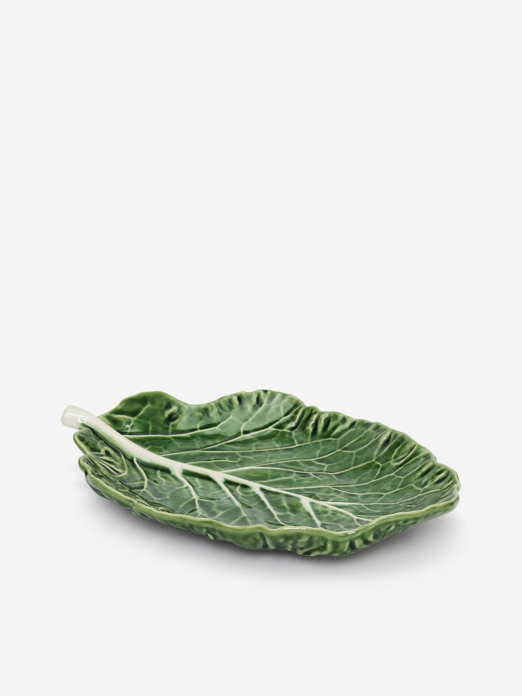 Zobrazit větší obrázek: Bordallo Pinheiro talíř ve tvaru listu - Green - HOME | H&M CZ 1