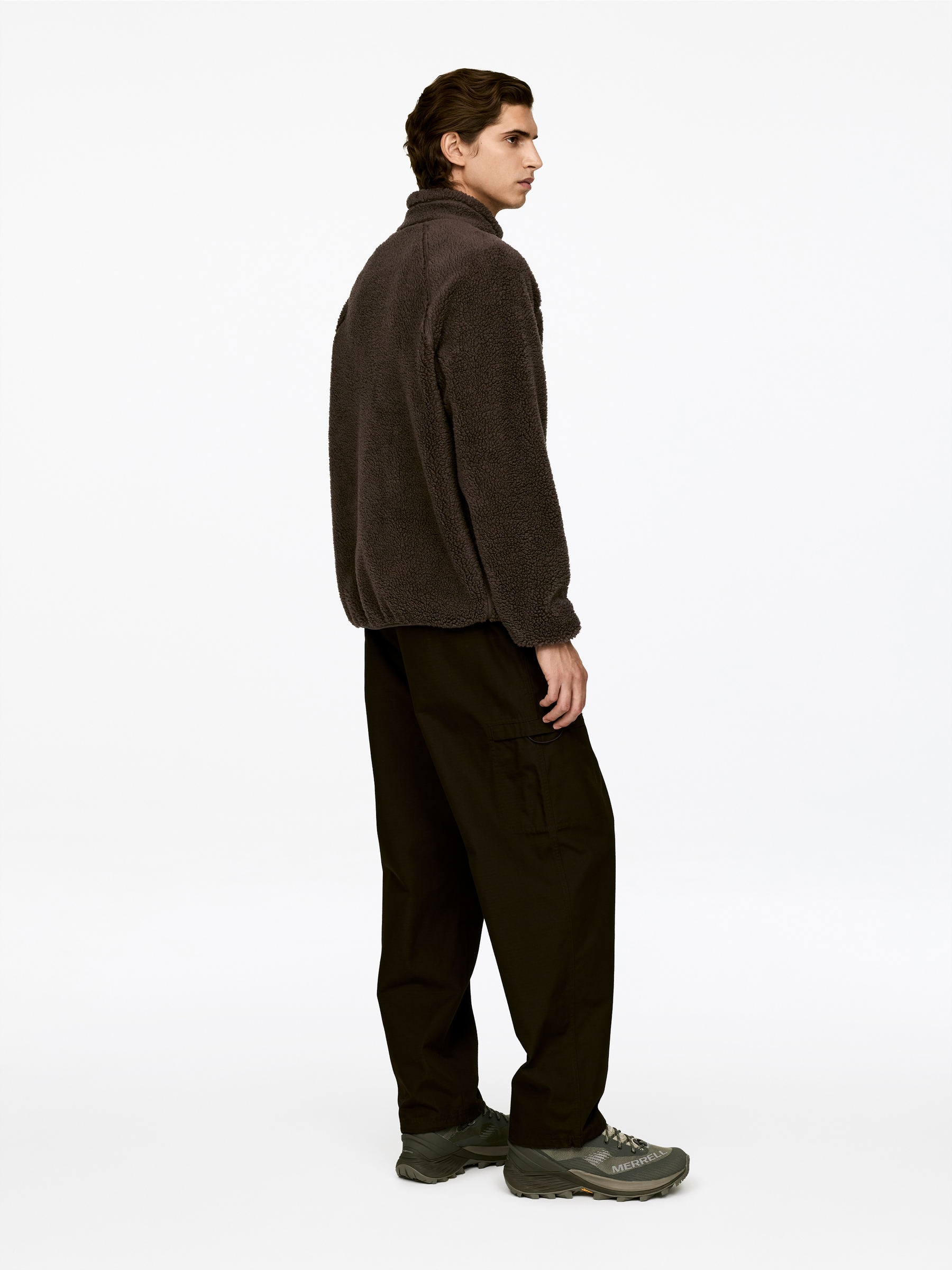 Pile Jacket - Dark Mole - Loose fit - Men - StillMedia/Lookbook - 3