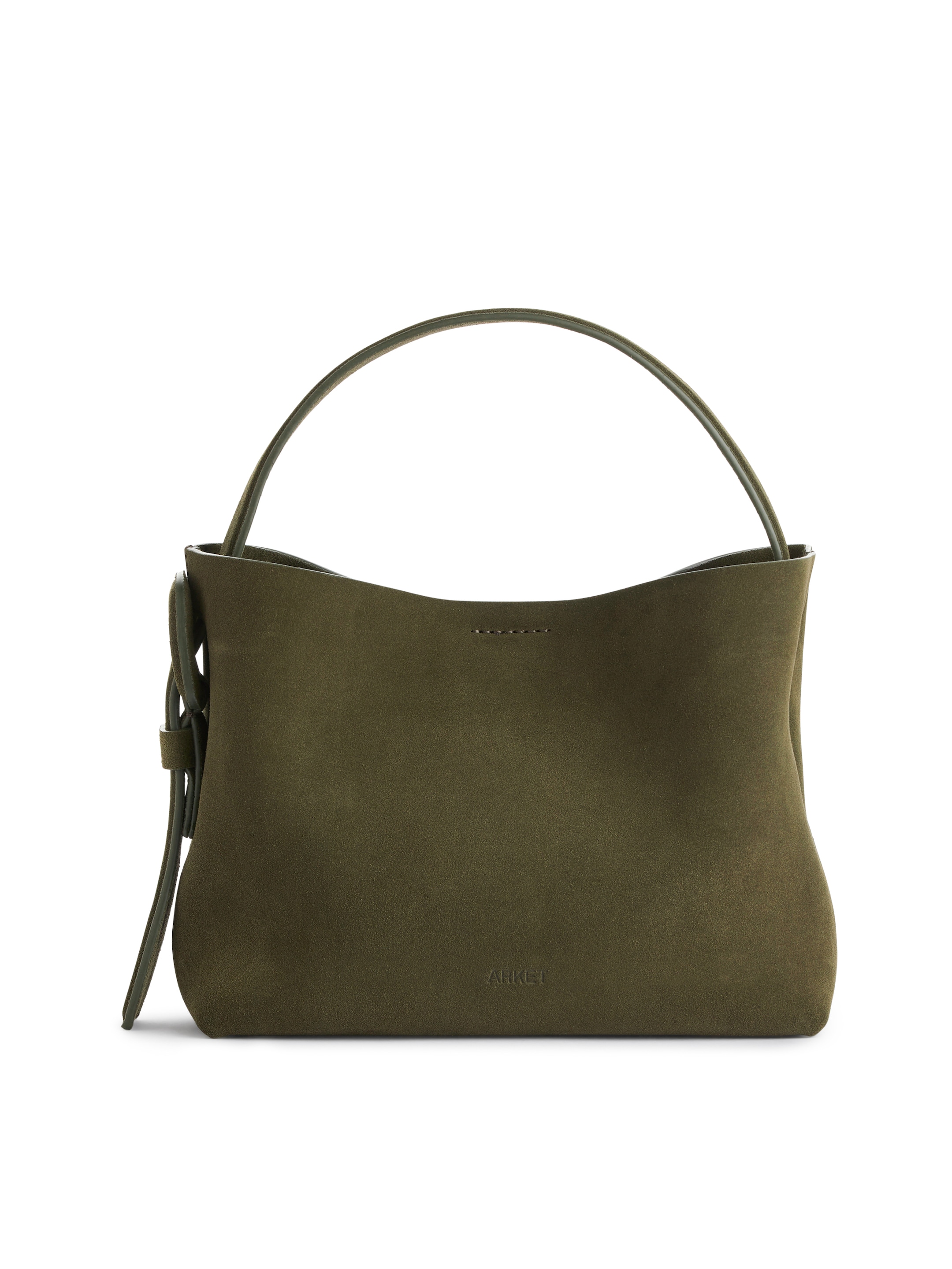 Suede Crossbody Bag - Khaki Green - Women - StillMedia/DescriptiveStillLife - 3