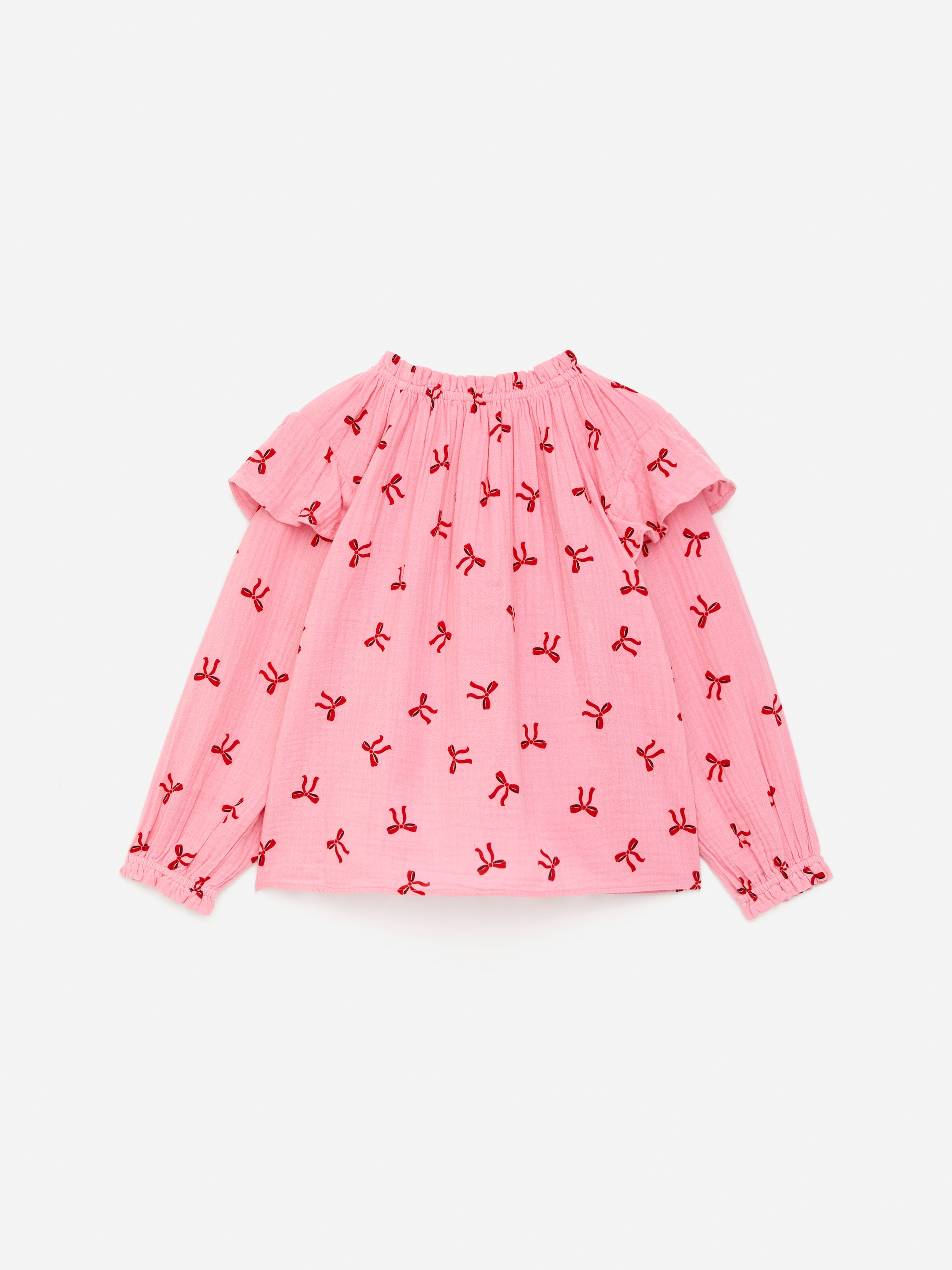 Blus med volanger - Rosa - Regular fit - Children - StillMedia/DescriptiveStillLife - 3