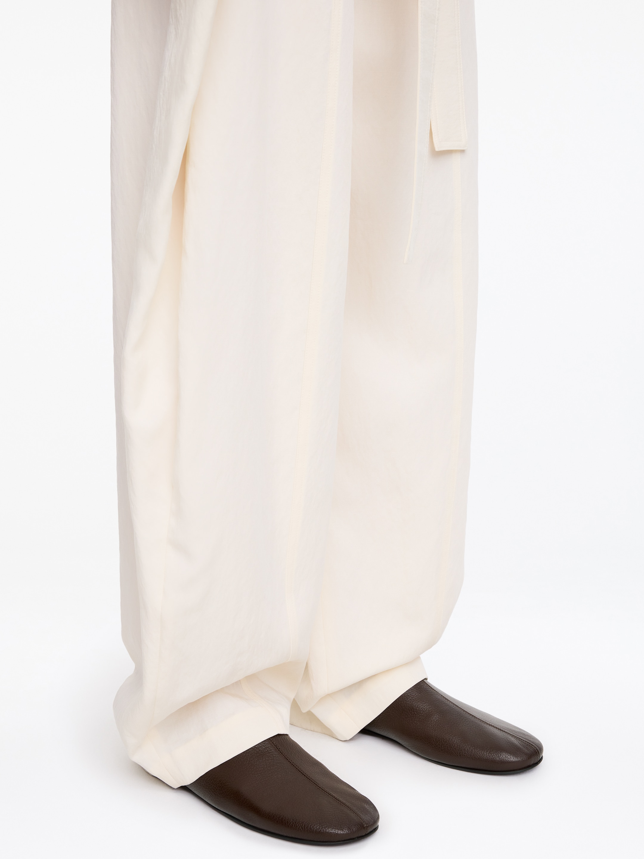 Leather Ballet Flats-#423935-18614