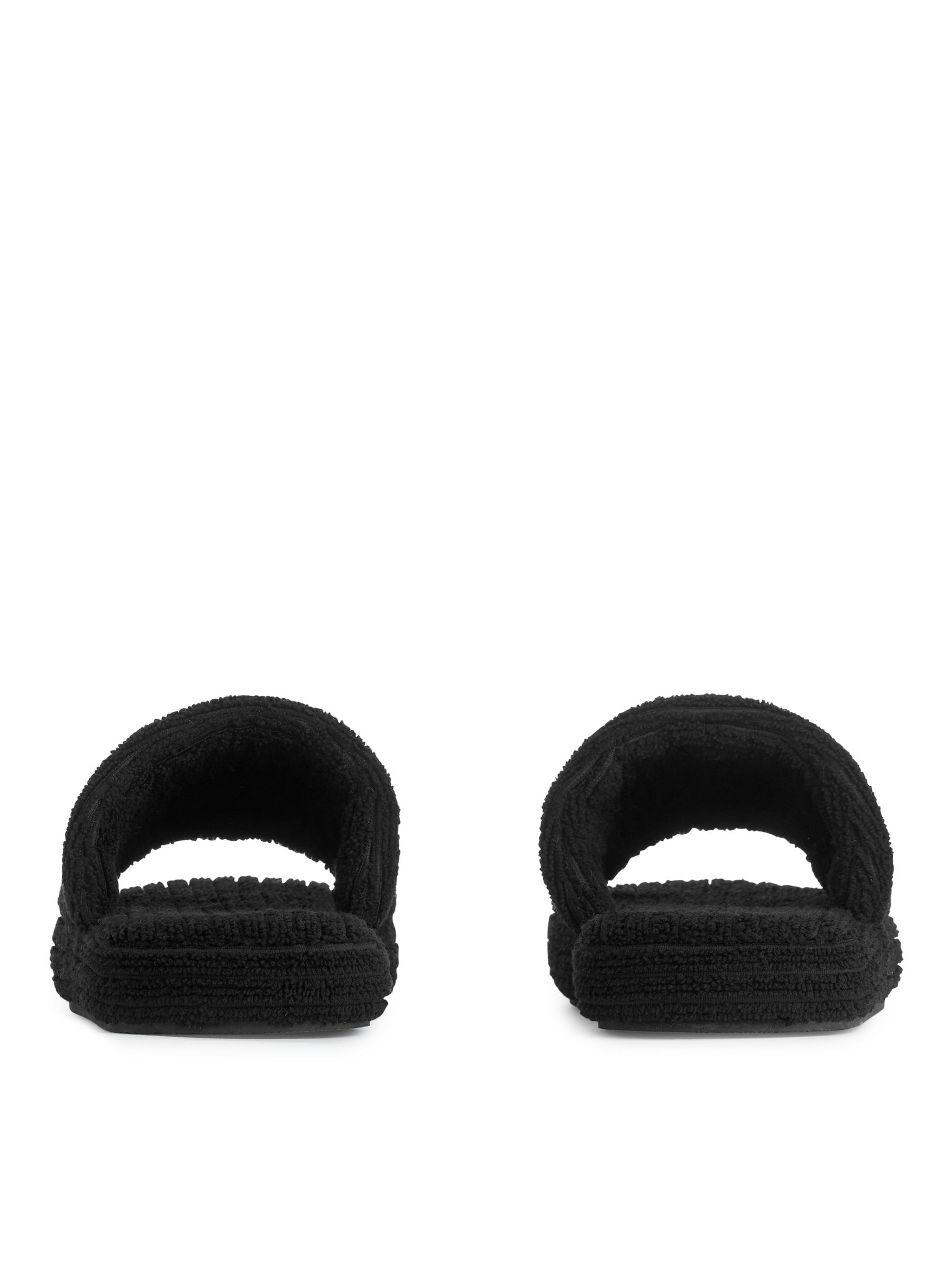 Badelatschen aus Frottee - Schwarz - Damen - StillMedia/DescriptiveStillLife - 4