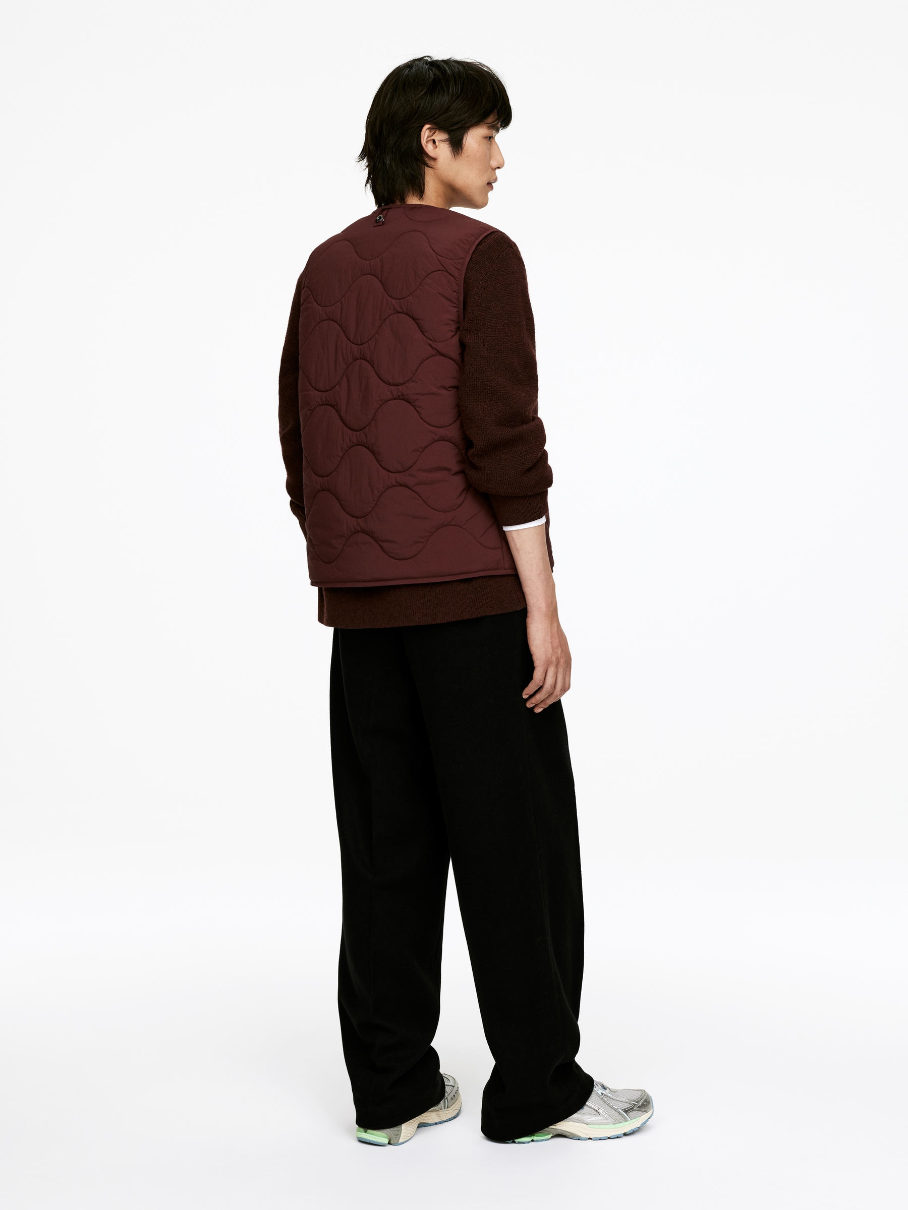 2-in-1 Quilted Liner Vest - Reddish Brown - Regular fit - Men - StillMedia/Lookbook - 6