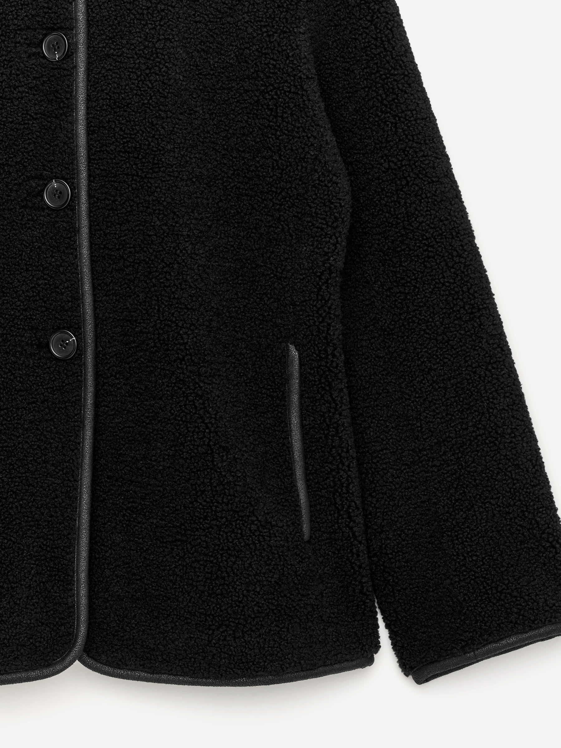 Pile Jacket - Black - Regular fit - Women - StillMedia/DescriptiveDetail - 2