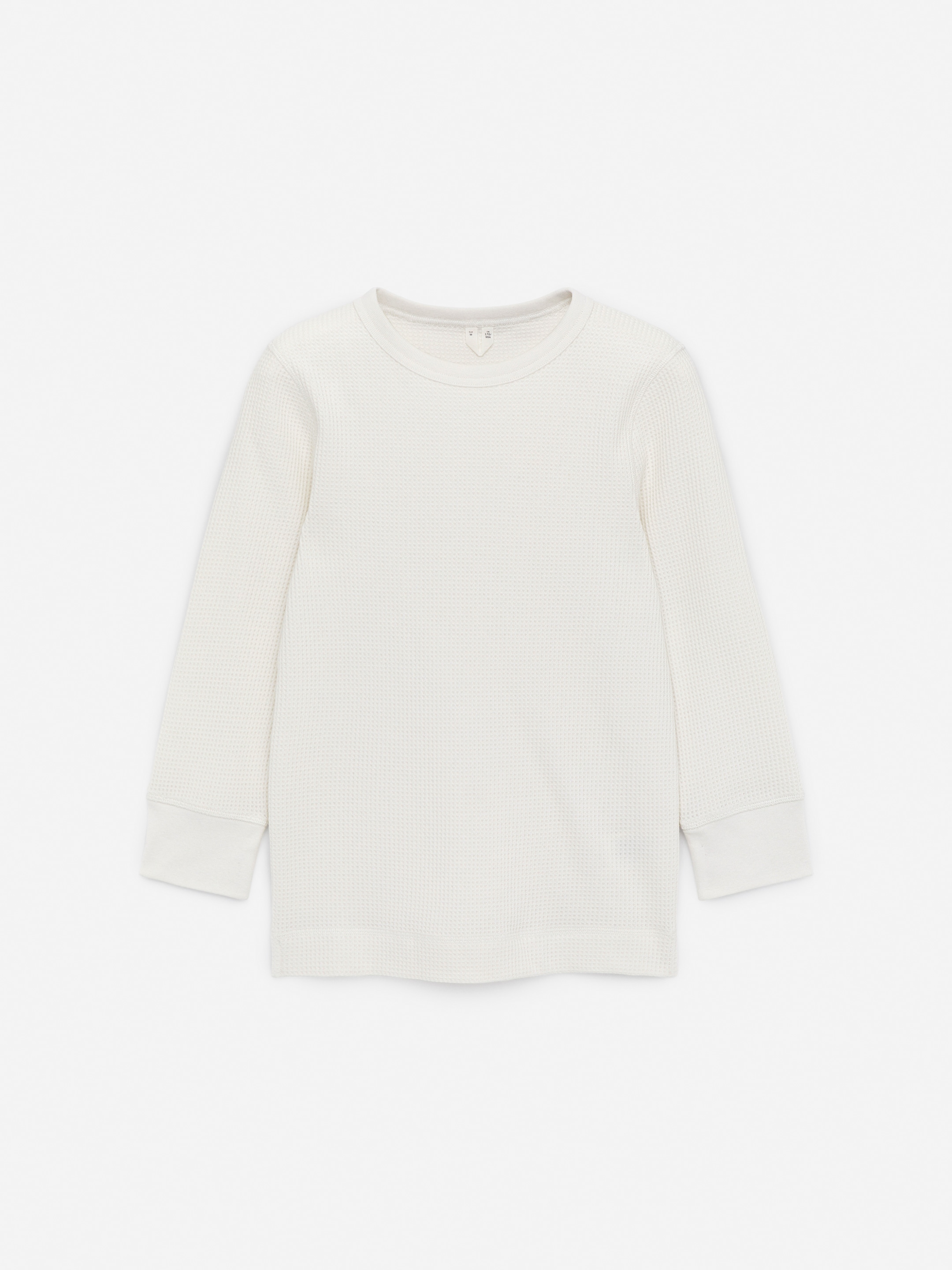 Grotere afbeelding bekijken: Waffle Jersey Top - Off White - DAMES | H&M BE 1