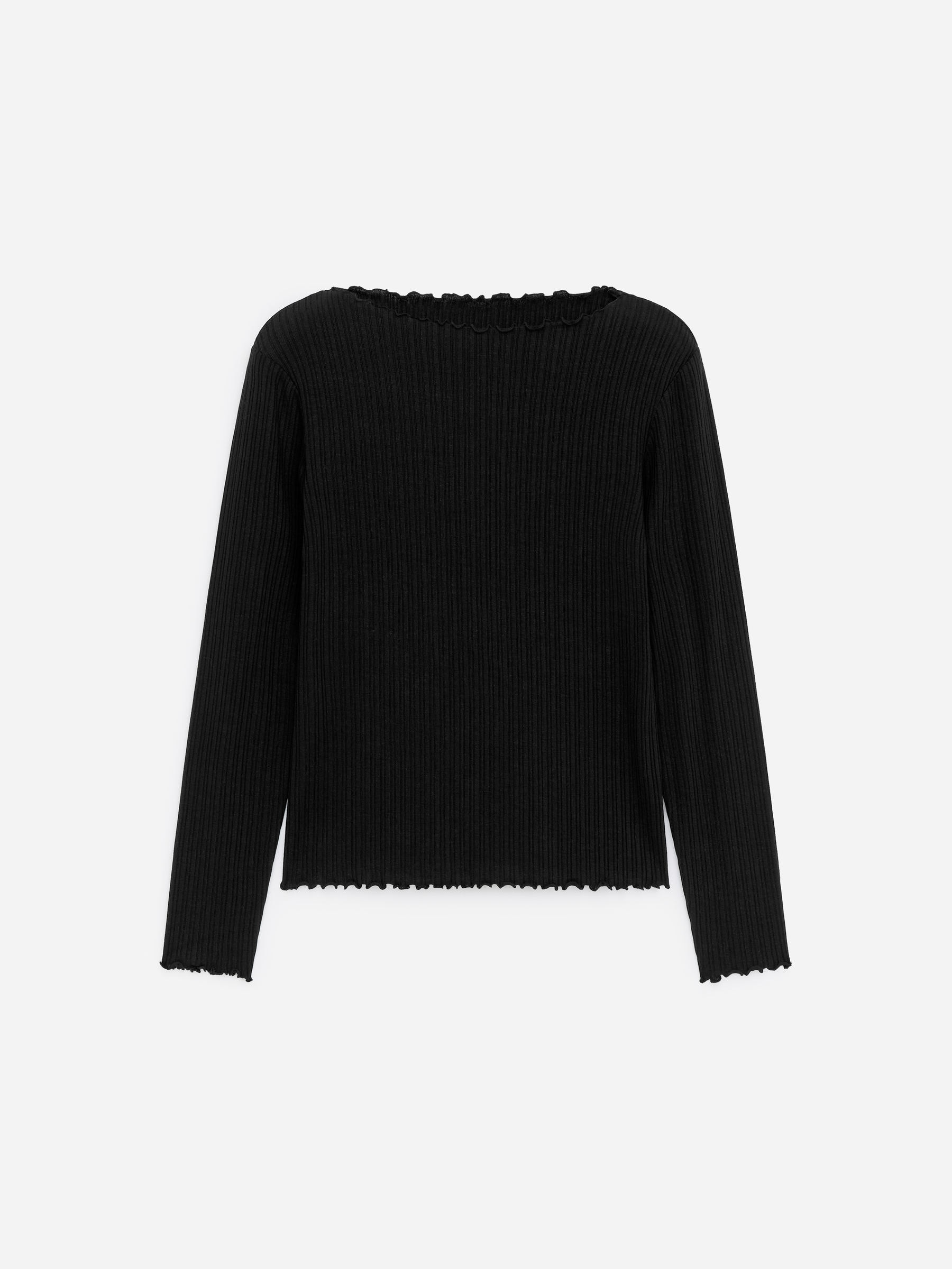 Top z dekoltem w łódkę - Czarny - Fason normalny - Women - StillMedia/DescriptiveStillLife - 1