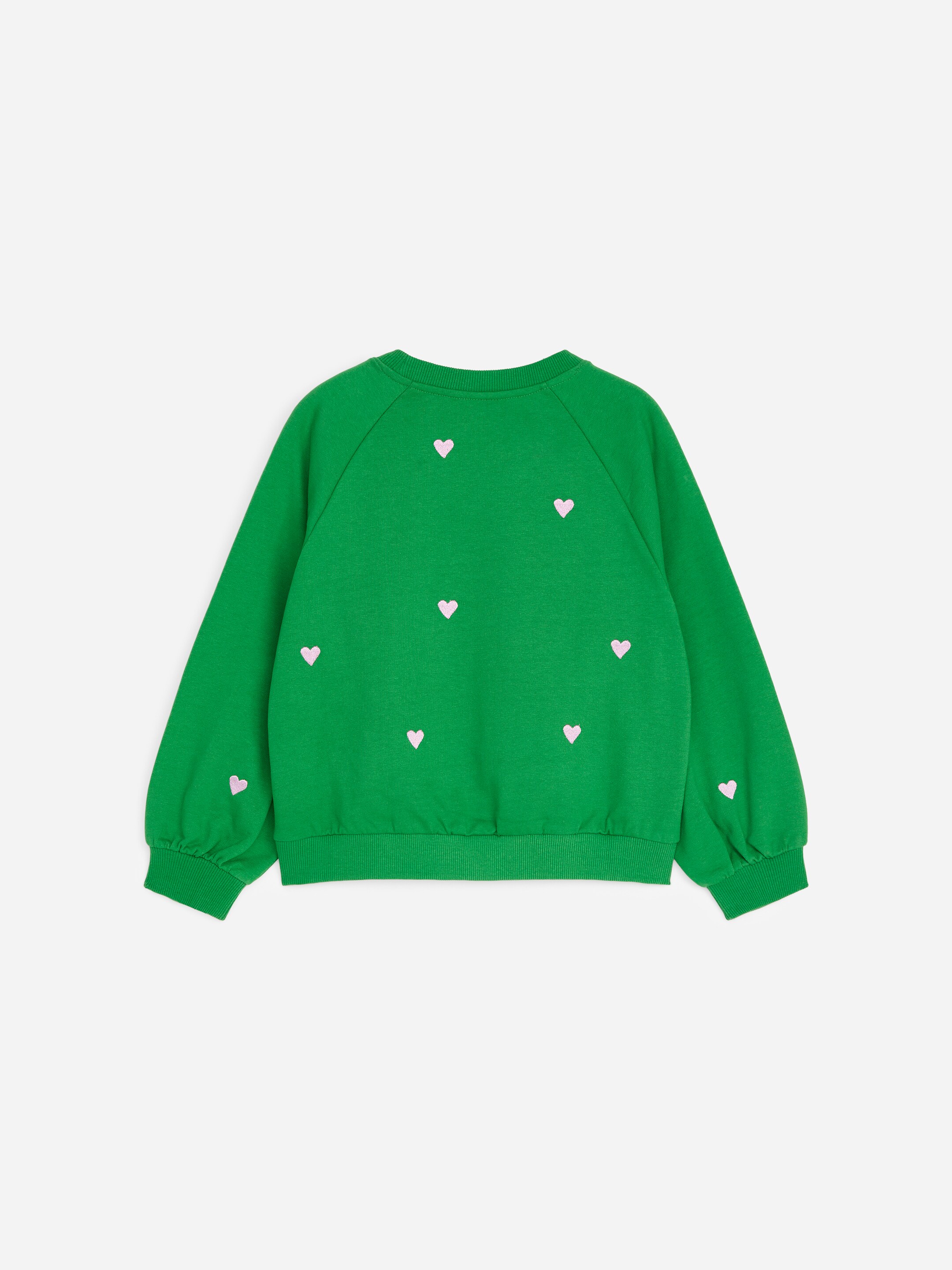 Cotton Terry Sweatshirt - Green/Pink - Relaxed fit - children - StillMedia/DescriptiveStillLife - 3