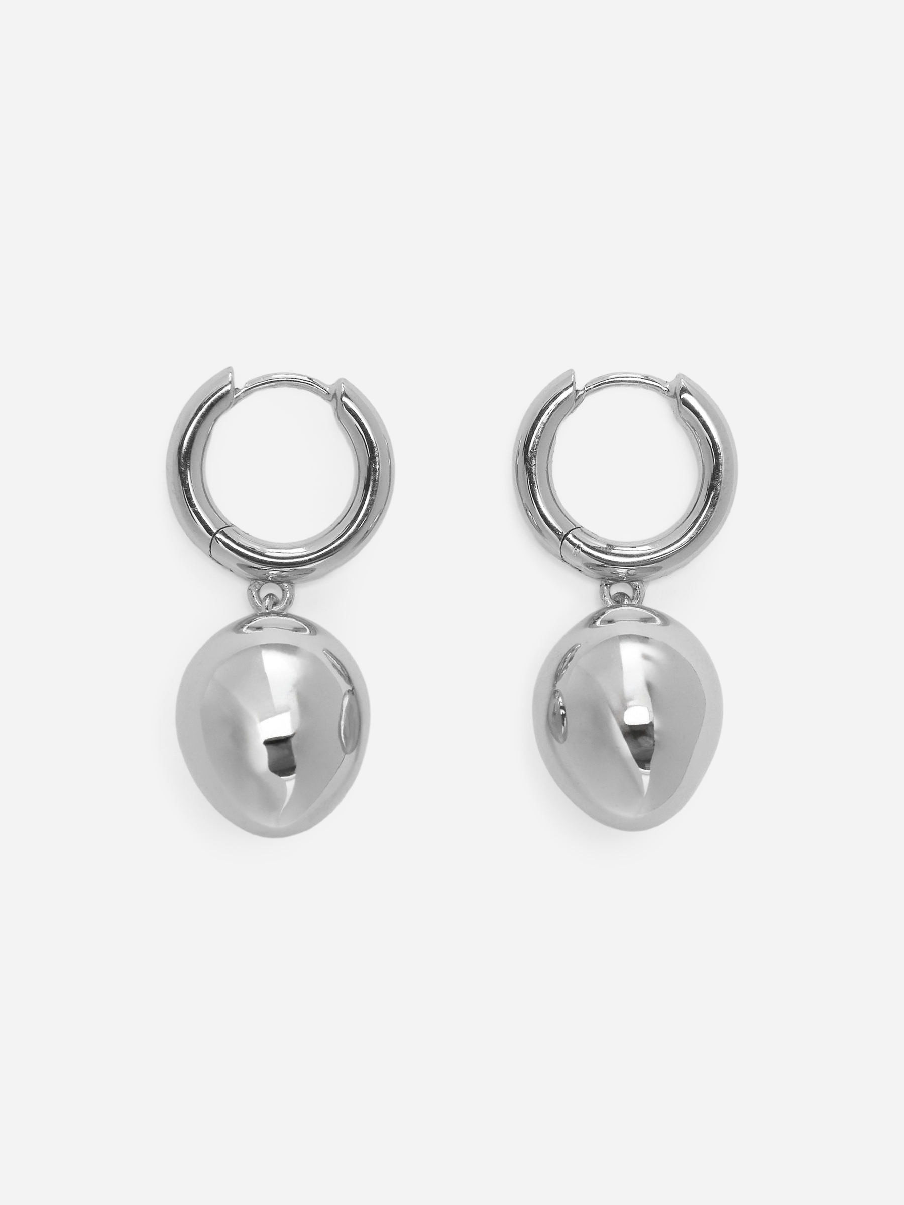 Pendientes con colgante chapados en plata-#DFDEDE-18051