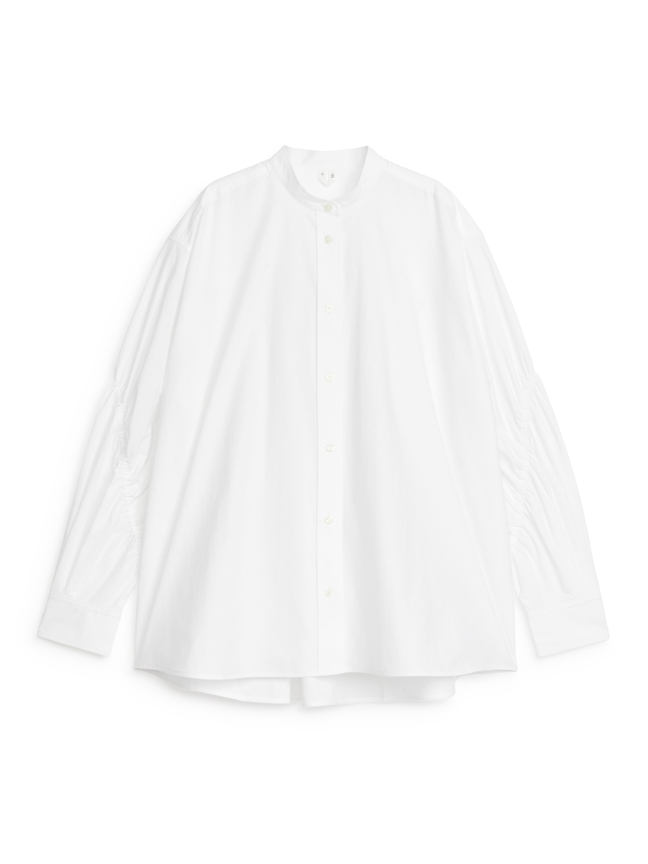 Grotere afbeelding bekijken: Overhemd zonder kraag - Wit - DAMES | H&M NL 1