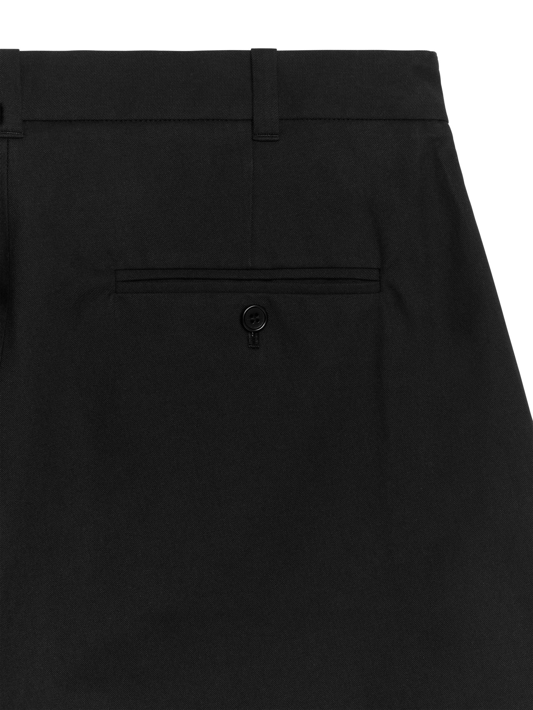 Straight Cotton Blend Trousers - Black - Loose fit - Men - StillMedia/DescriptiveDetail - 1