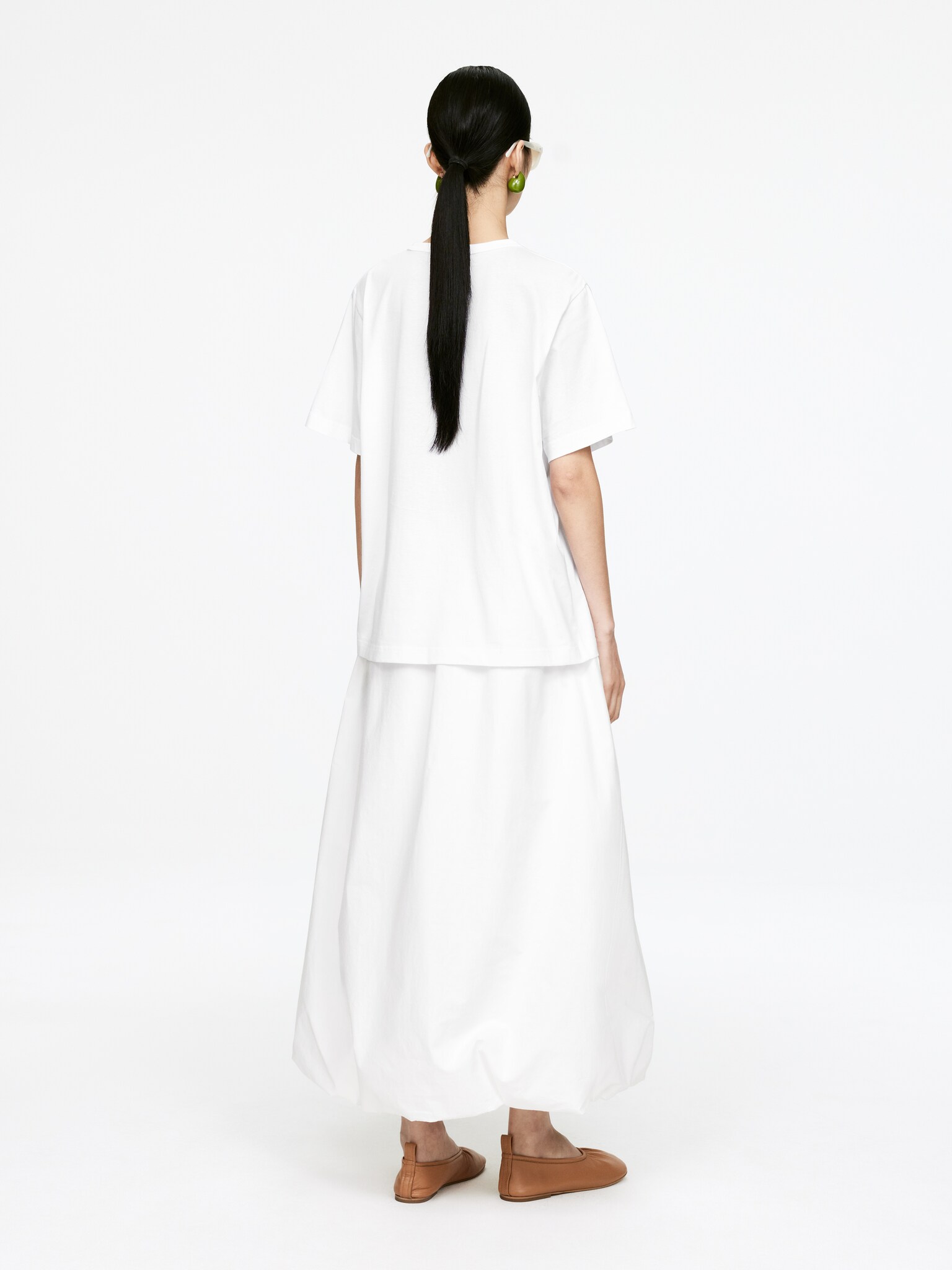 T-shirt oversize - Blanc/Noir - 3