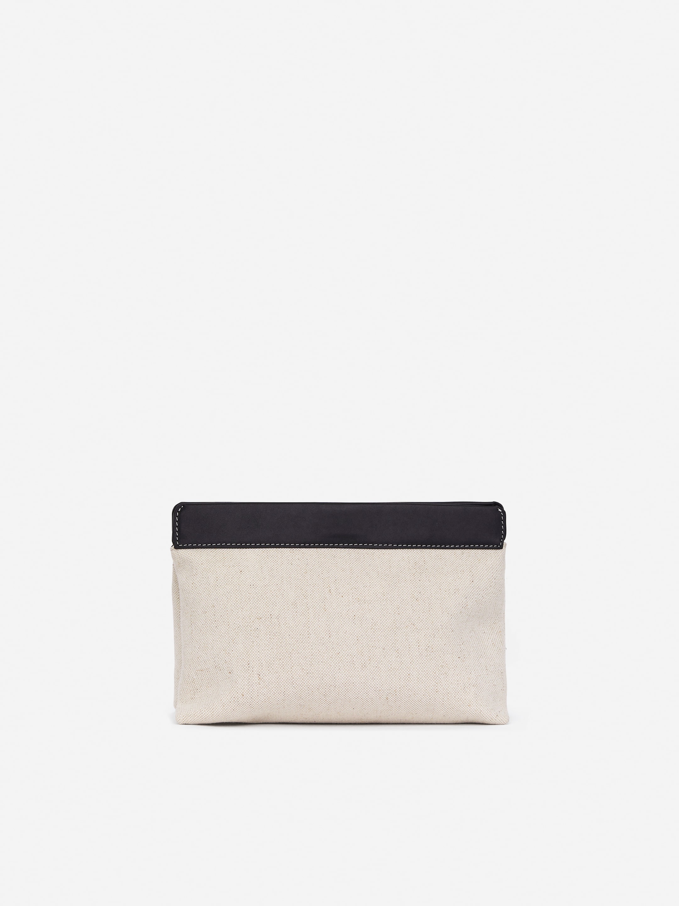 Visualizza immagine più grande: Borsa in tela e pelle - Beige/Nero - DONNA | H&M IT 1