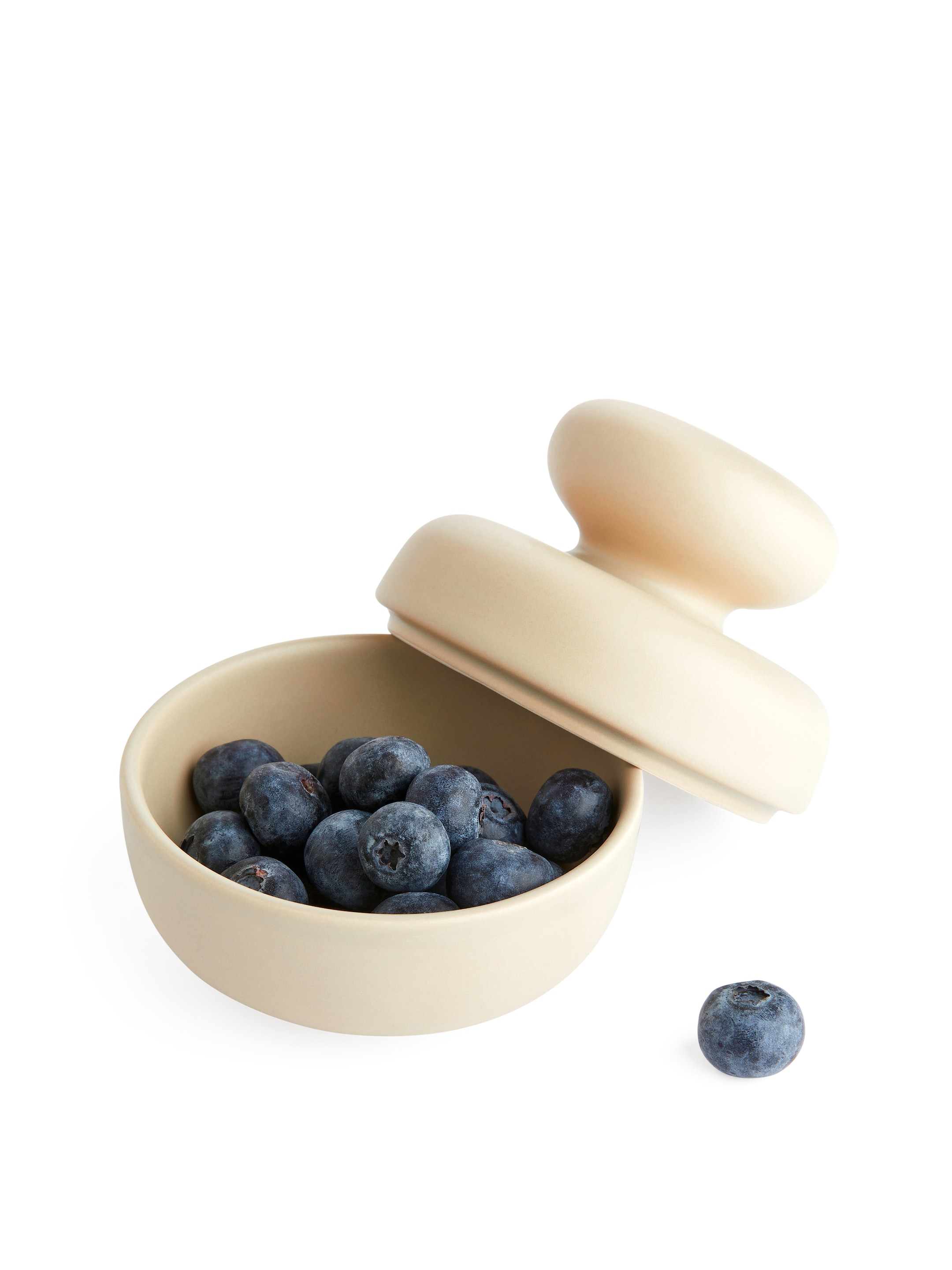 Zobacz większy obraz: Ceramiczny pojemnik 10 cm - Jasny beż - HOME | H&M PL 3