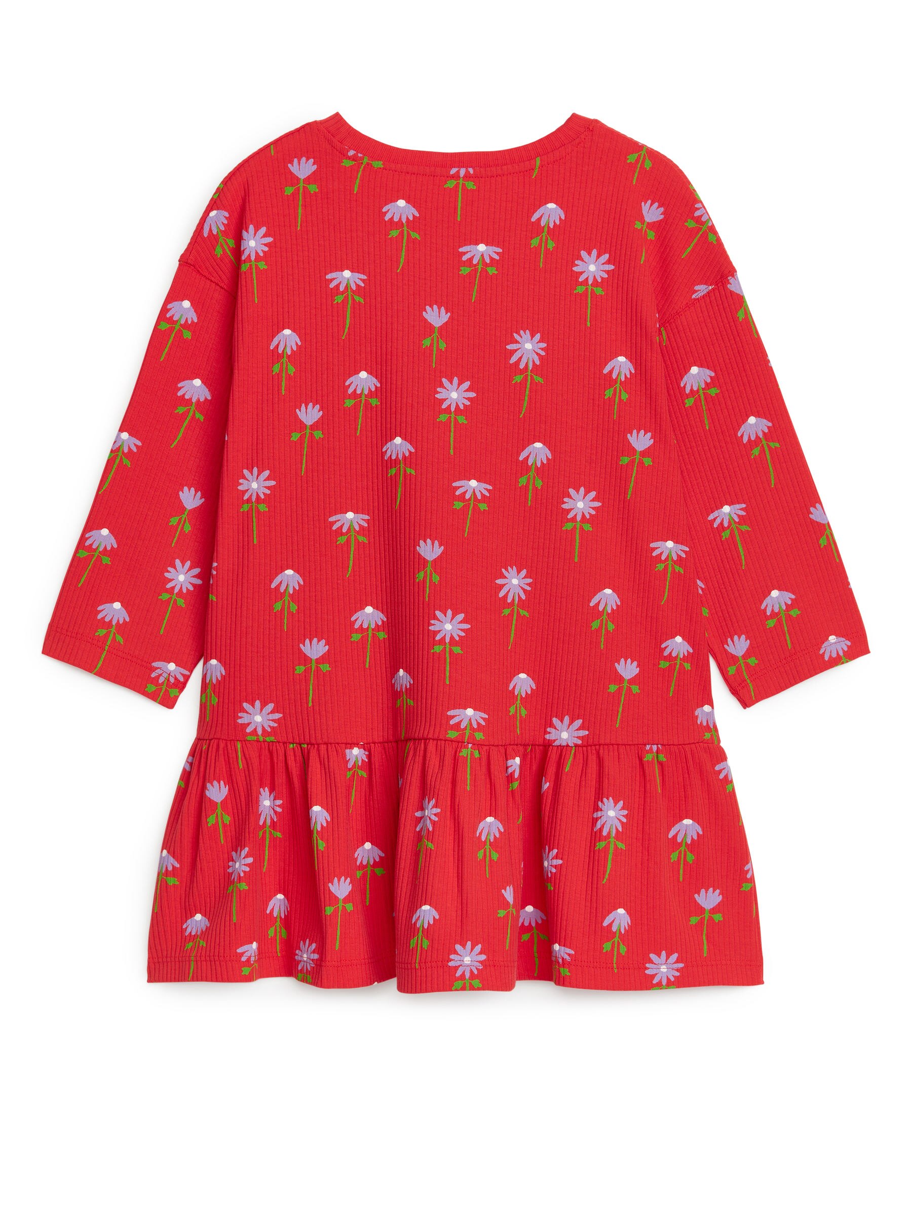 Gefranstes Jersey-Kleid - Rot - Relaxed Fit - Children - StillMedia/DescriptiveStillLife - 1