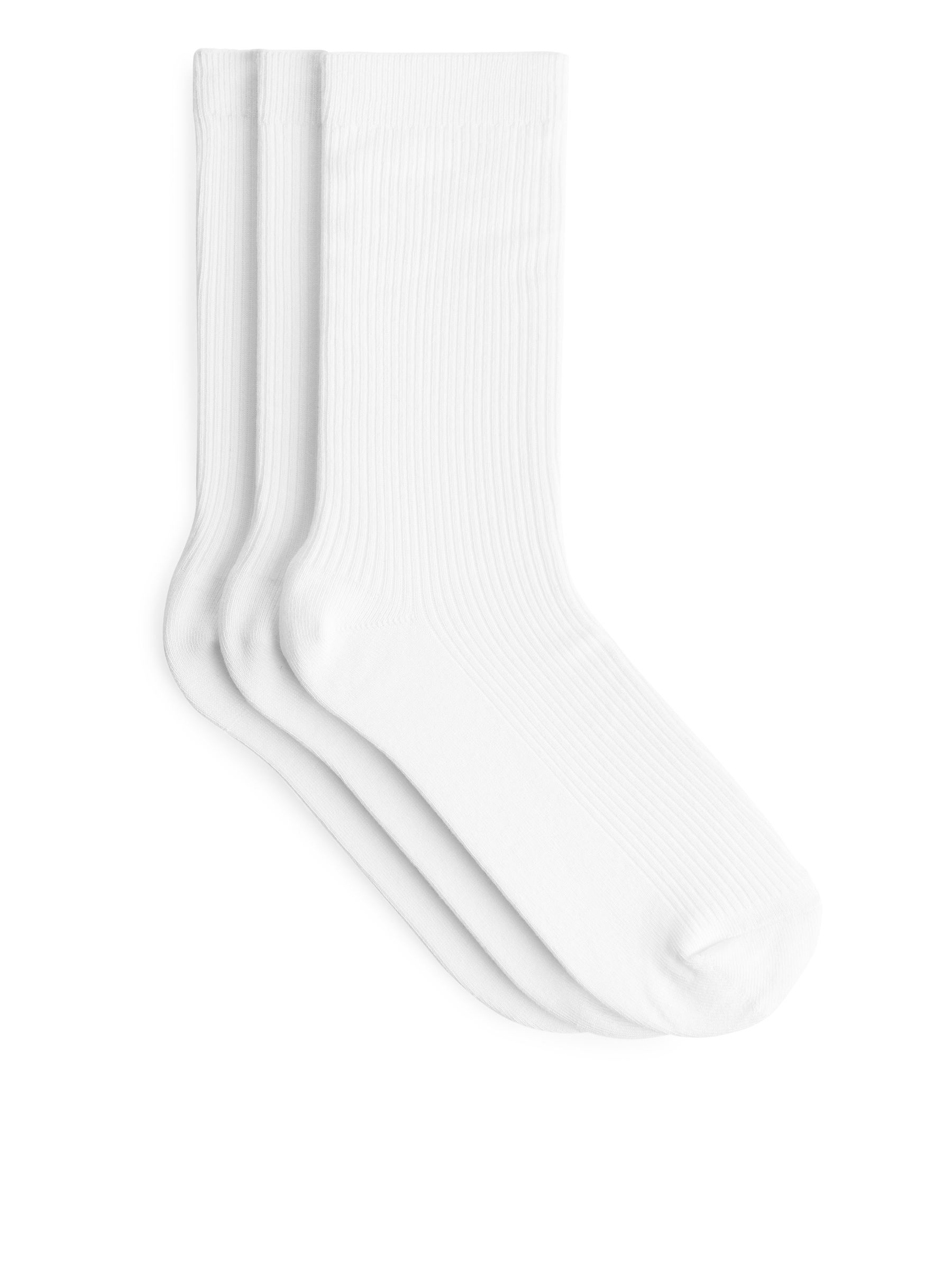 Baumwoll-Rippsocken - Weiß - Damen - StillMedia/DescriptiveStillLife - 1